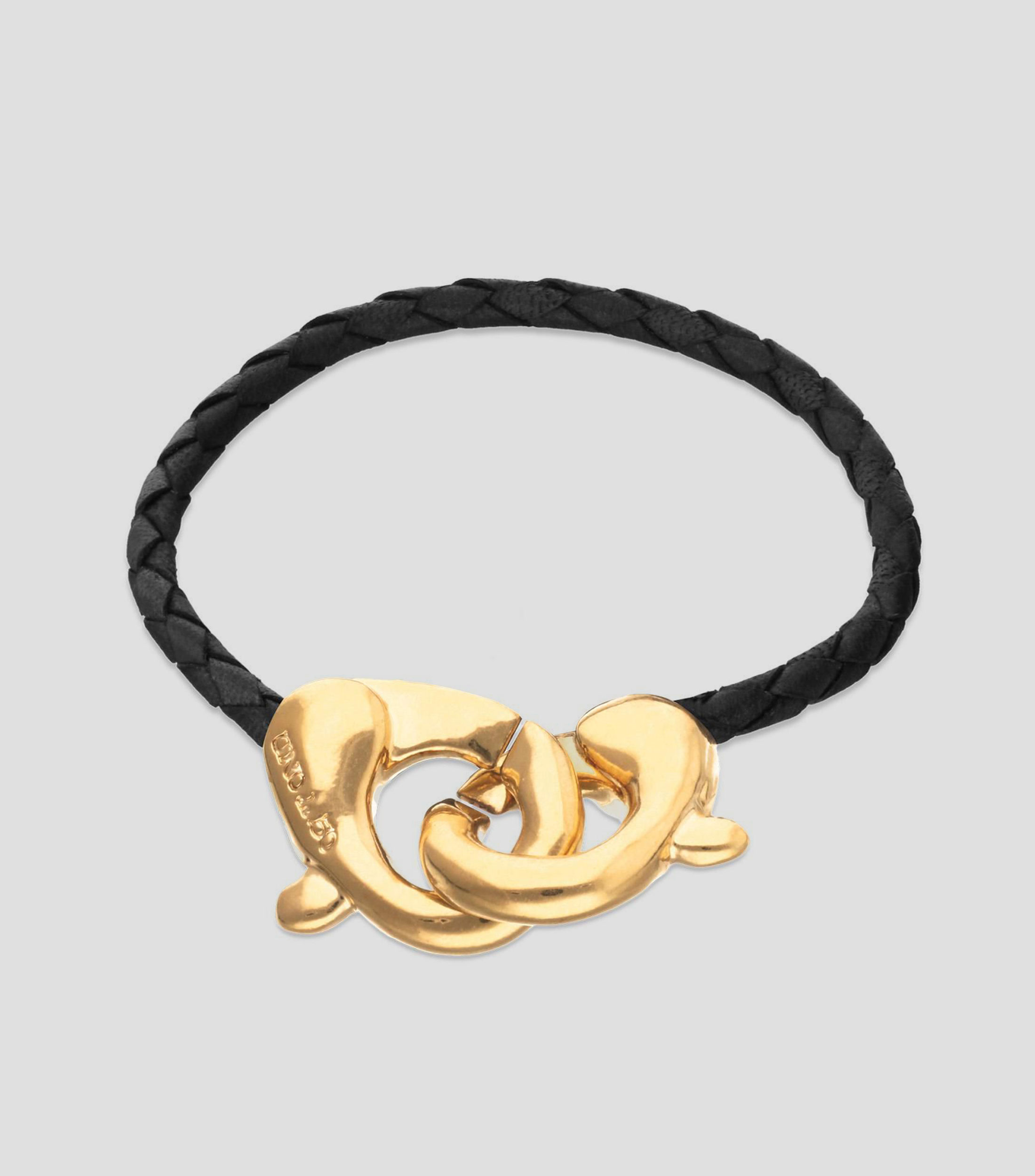 Pulsera trenzada con mosquetones Hombre