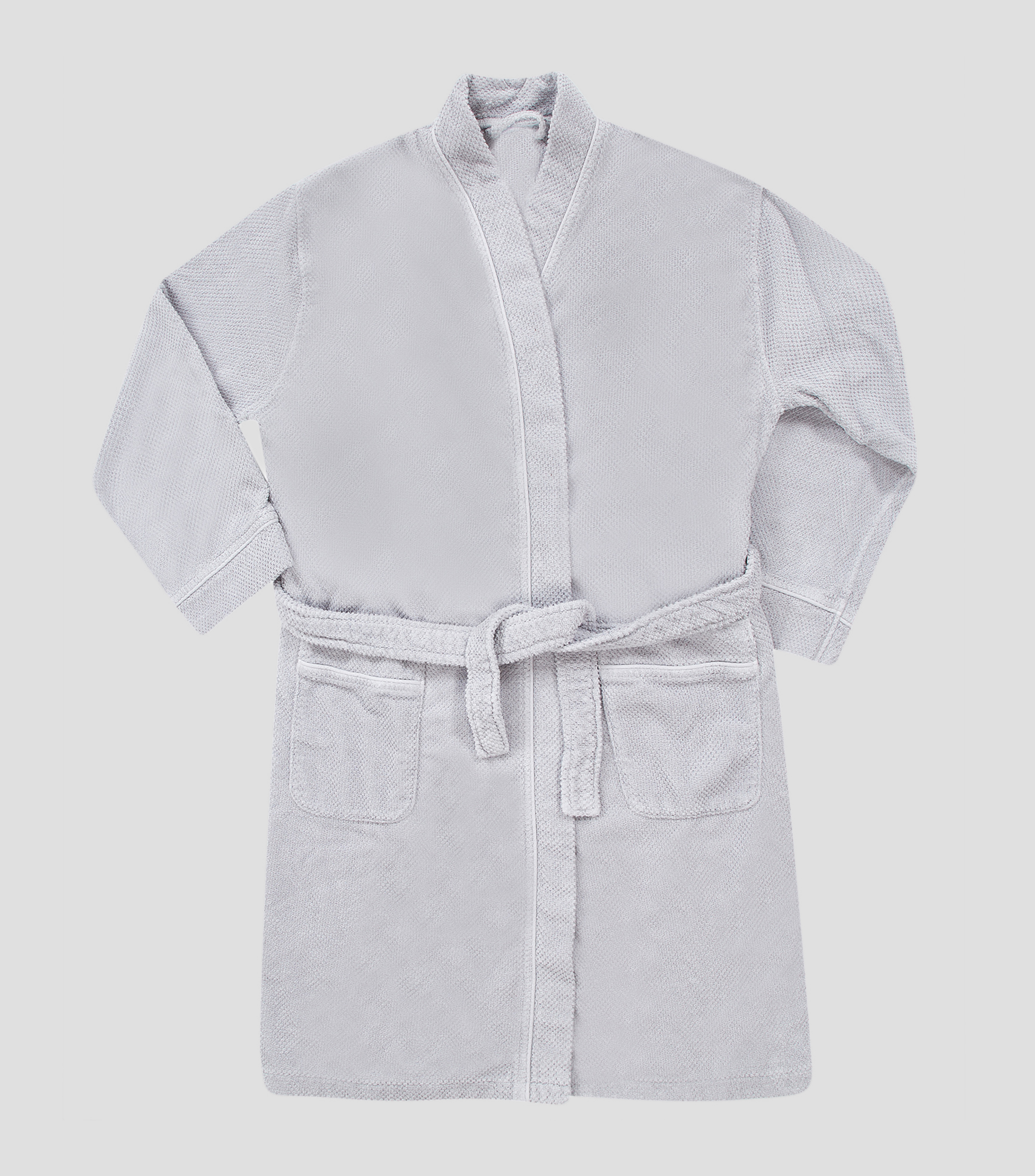 Bata de Baño Bee Wafle gris Unisex