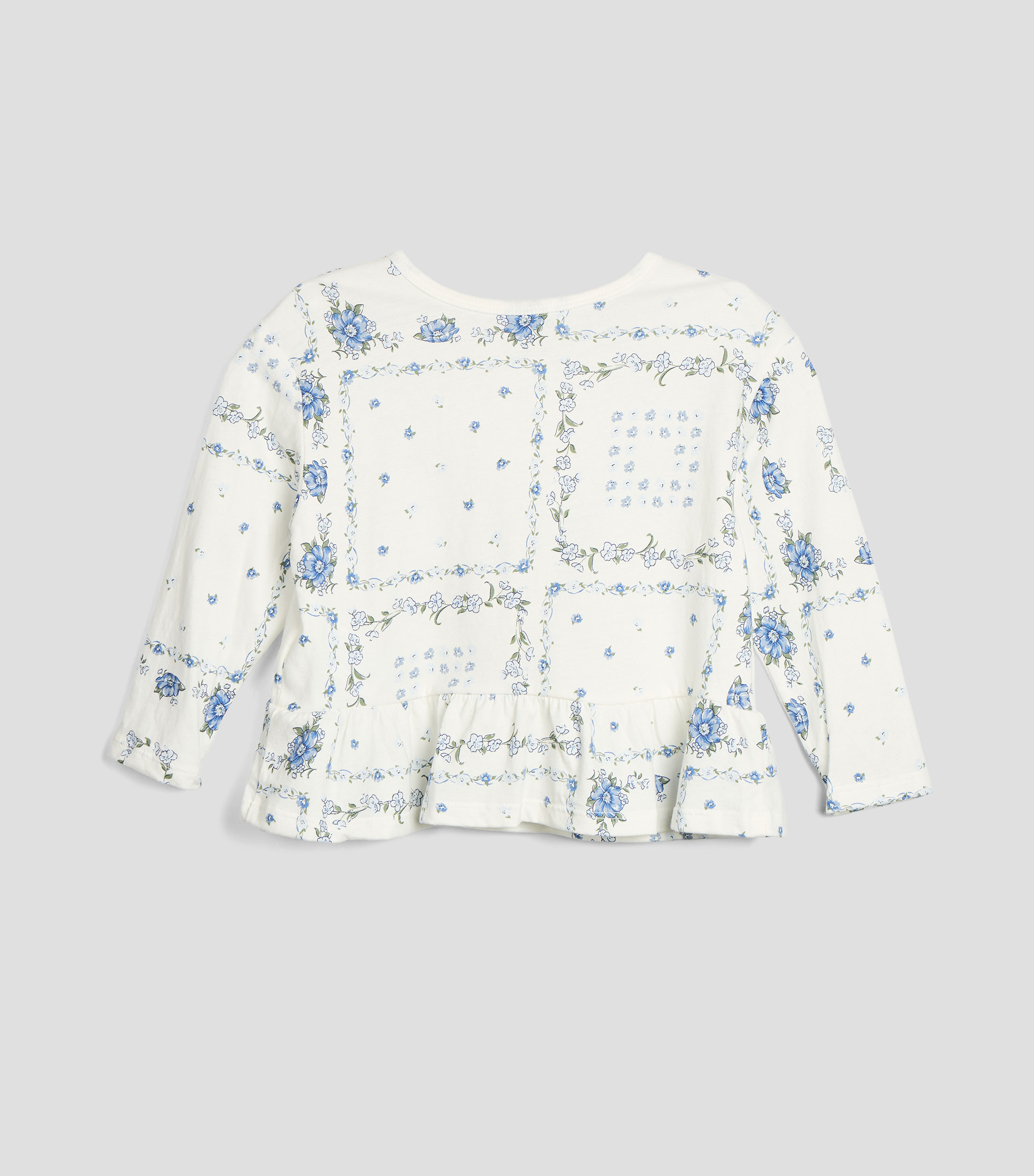 Blusa estampada manga larga Bebé