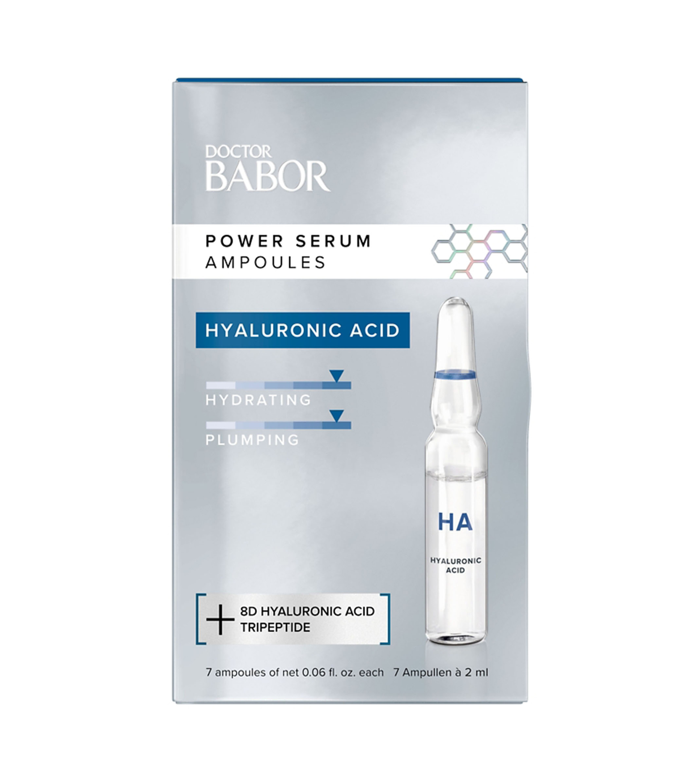 Set Suero hidratante para el rostro Hyaluronic Acid Unisex