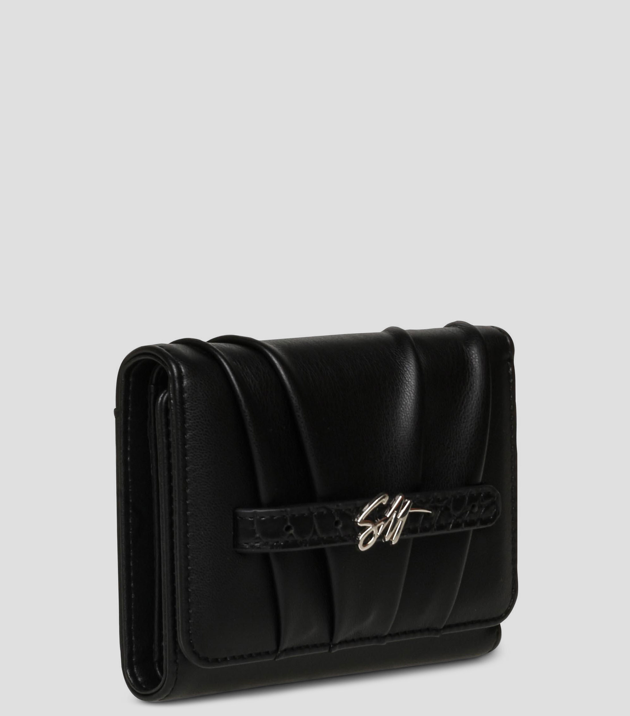 Cartera negra lisa Mujer