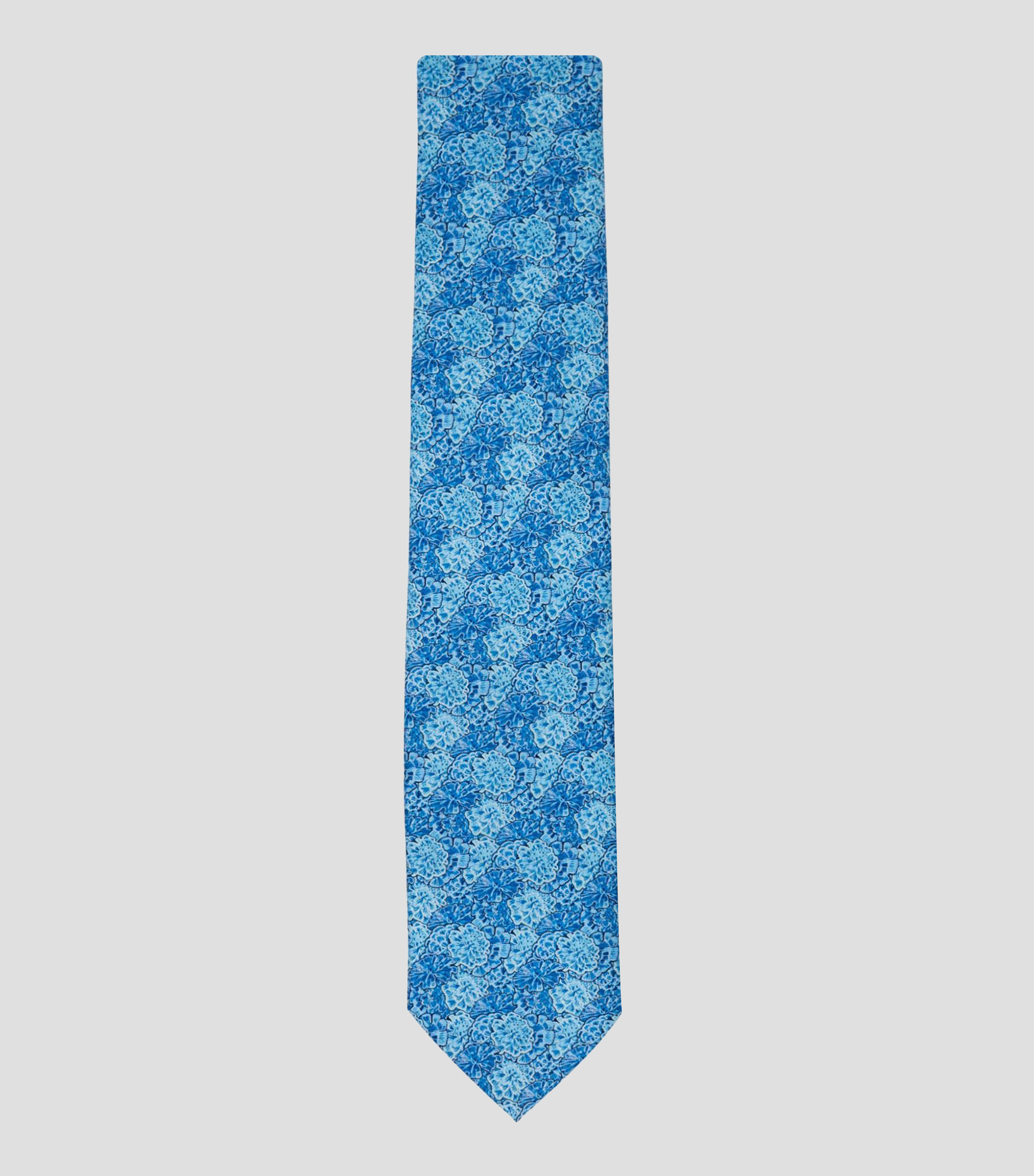 Corbata ancha de seda estampada