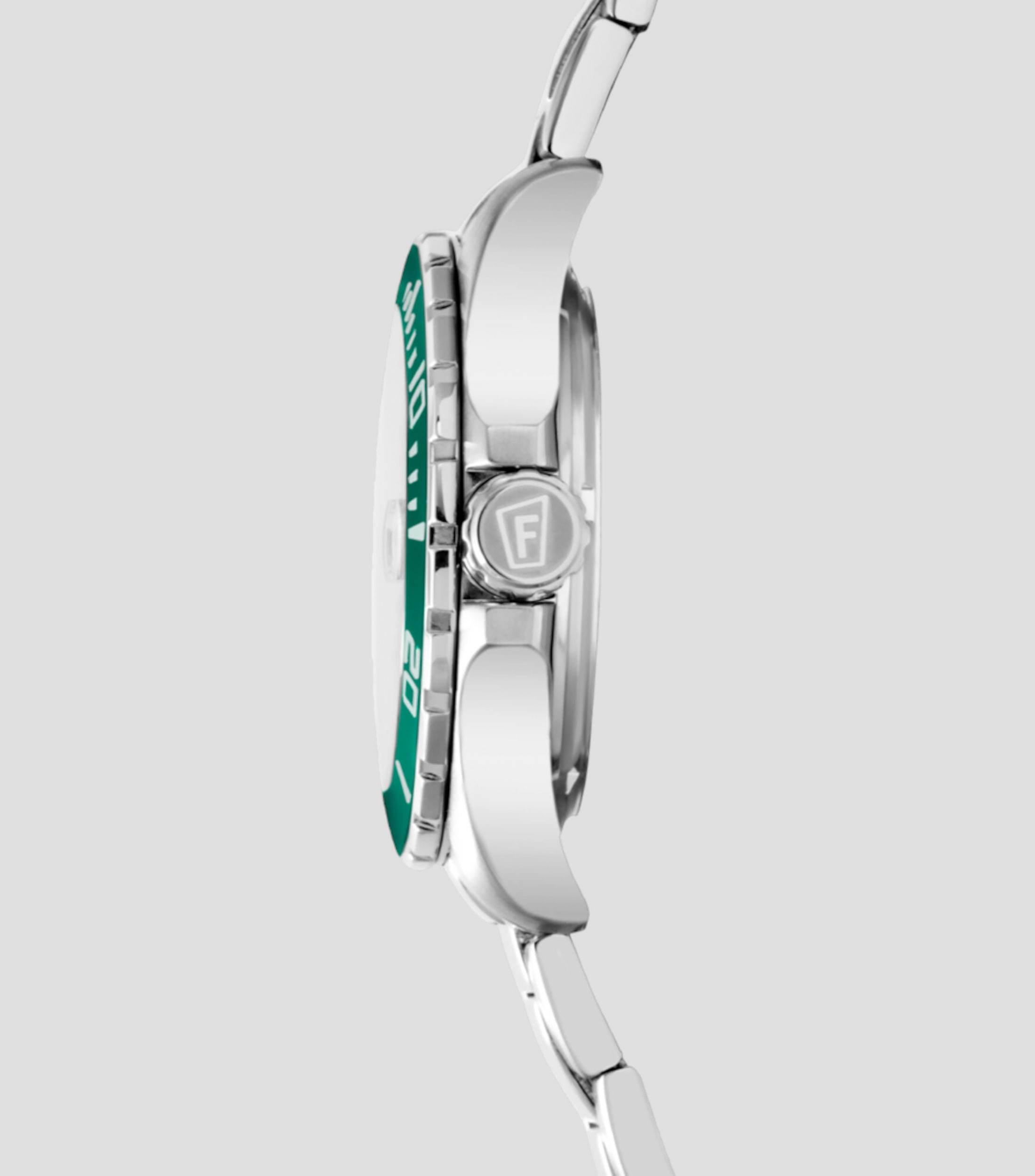 Reloj para Hombre Automatico Casual Plateado, Verde
