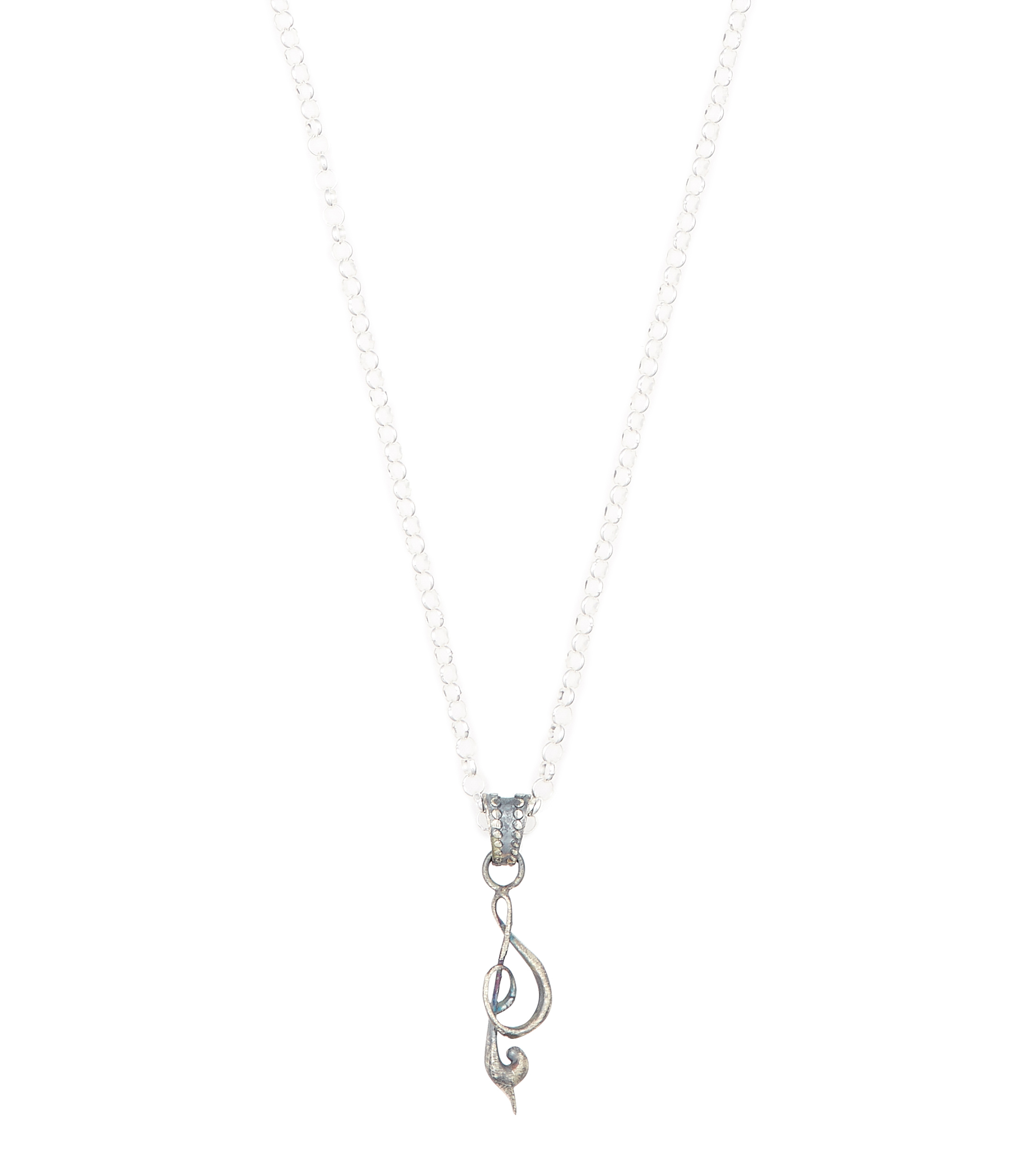 Collar en plata Hombre