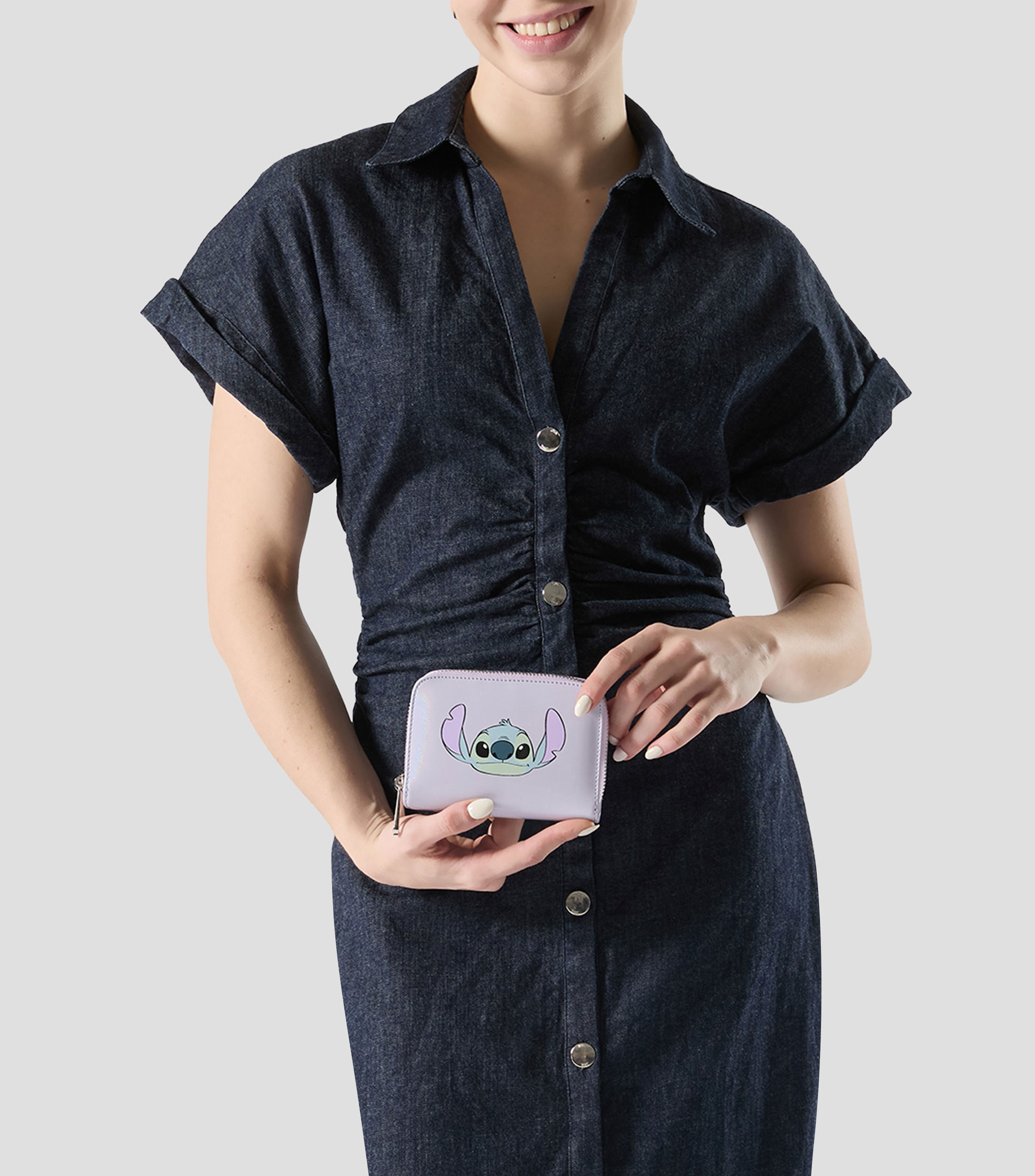 Monedero lila Disney Stitch estampado Niña