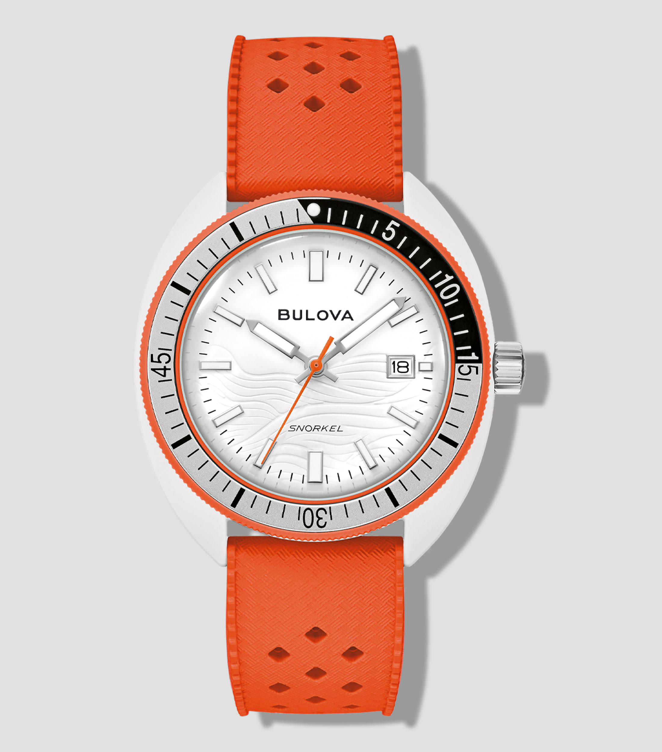 Reloj para Hombre, Deportivo, Plateado, Naranja