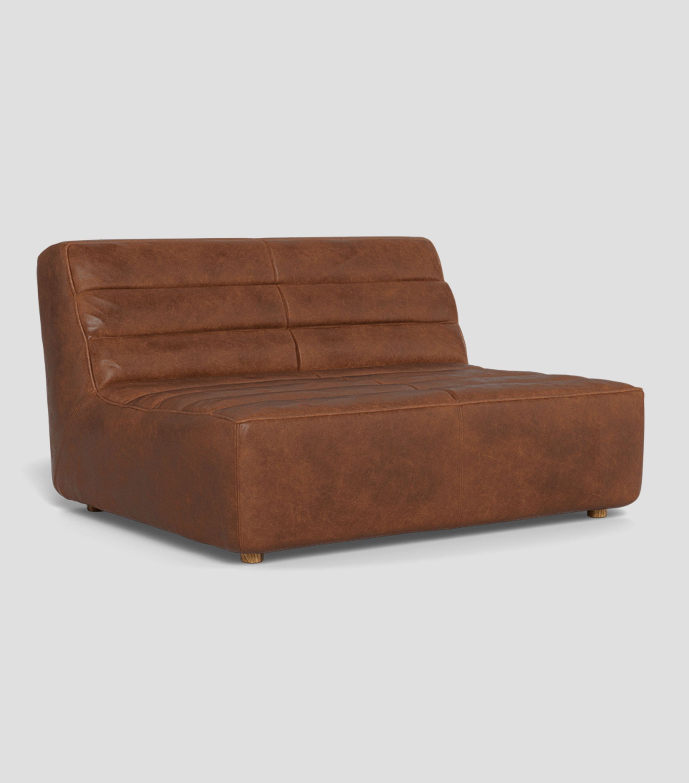 Love Seat Shabby en cuero