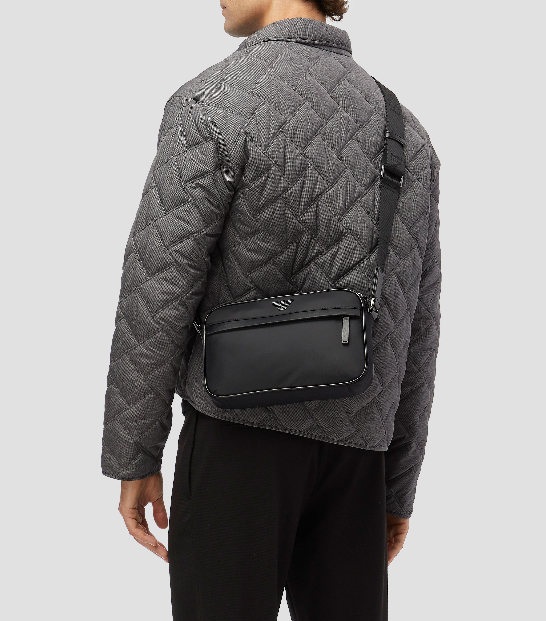 Bolso crossbody liso Hombre