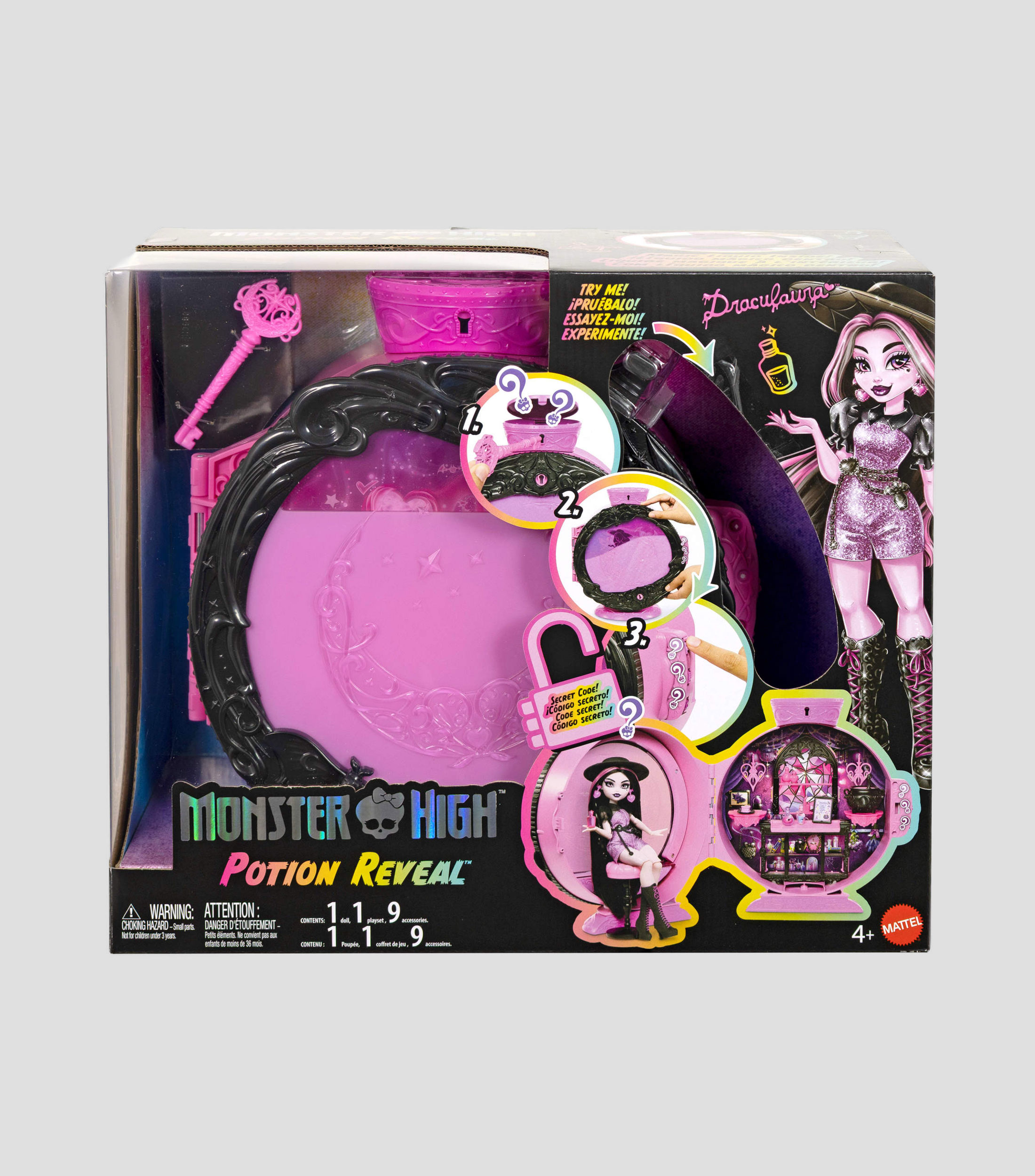 Set de Juego Monster High Potion Reveal con Muñeca Draculaura