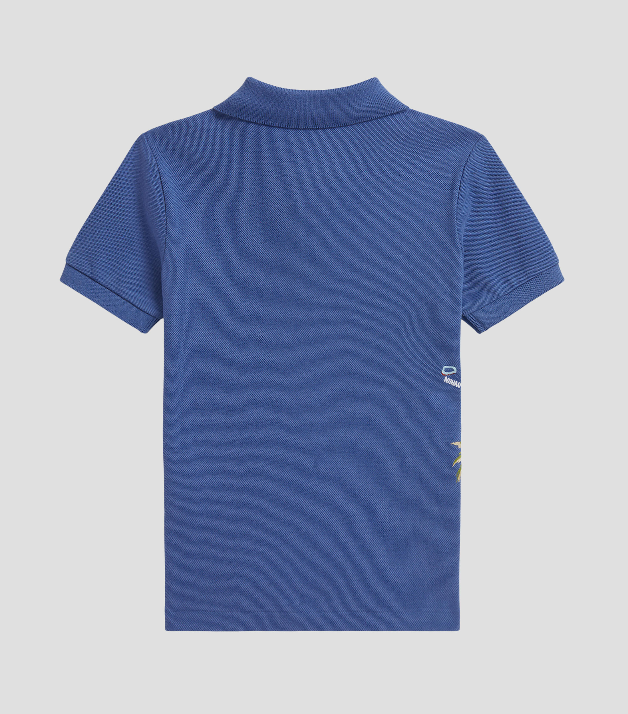 Playera tipo polo con manga corta bordada Niño