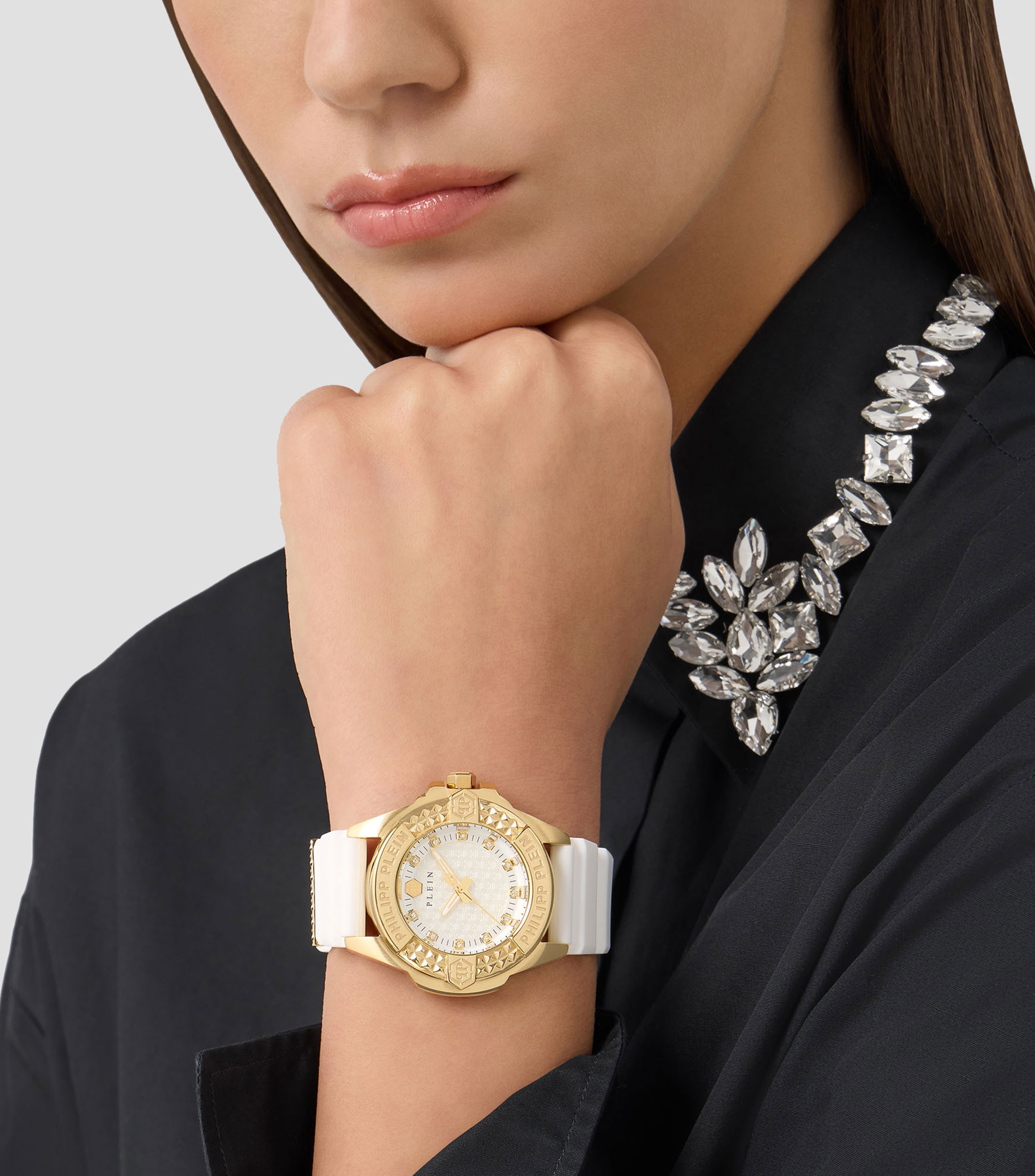 Reloj para Mujer The Skull Casual Blanco, Dorado