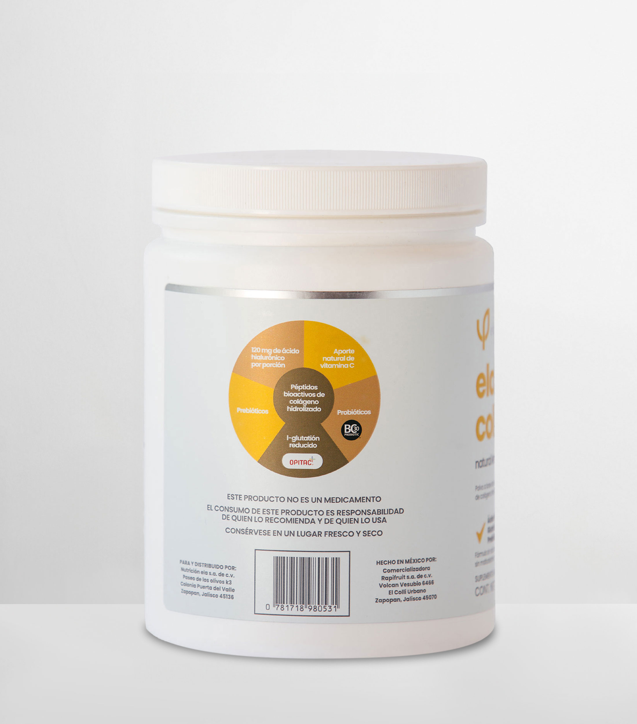 Ela Collagen Natural Lemon Ginger, 420 gr