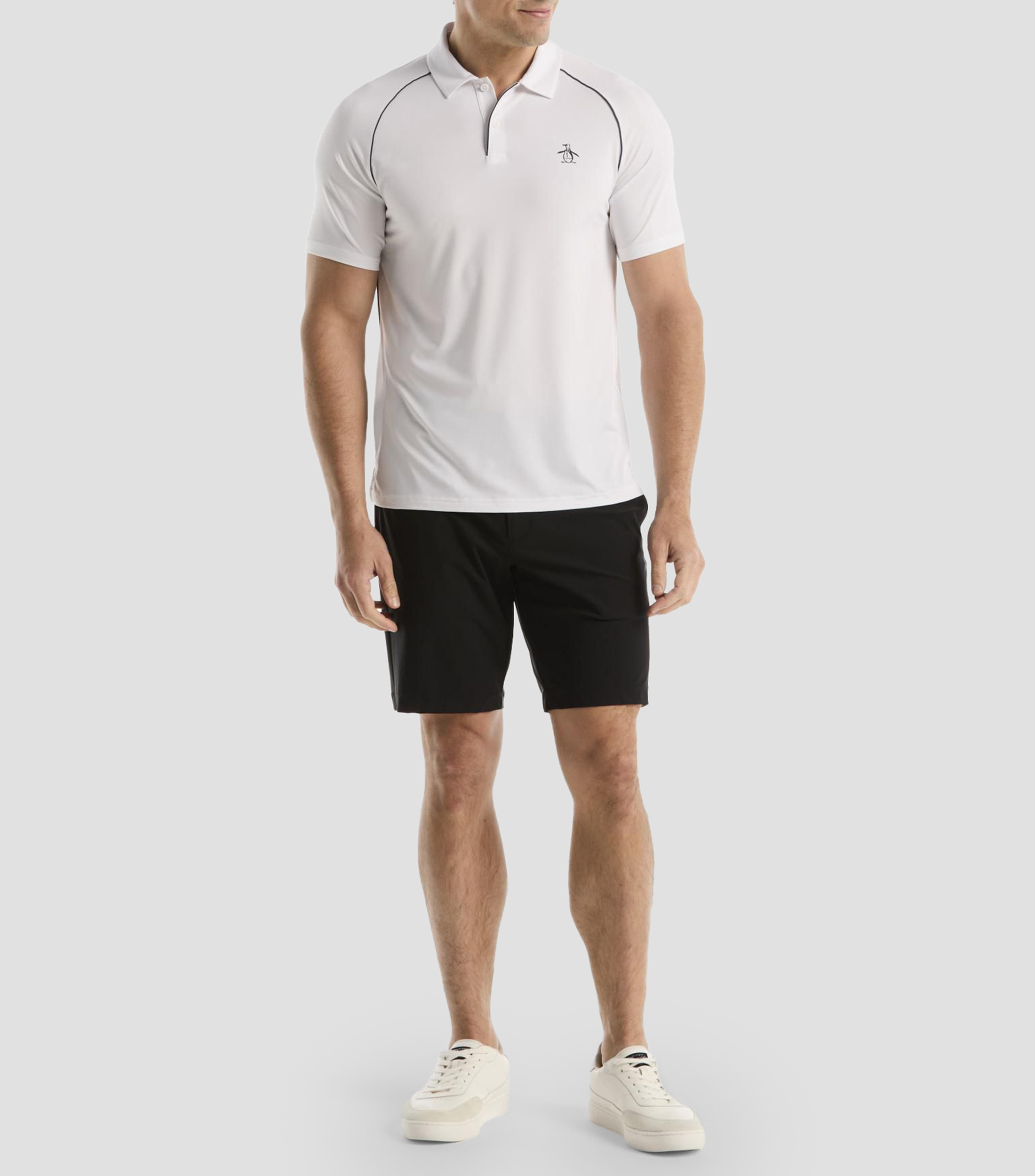Playera tipo polo para pádel manga corta lisa Hombre