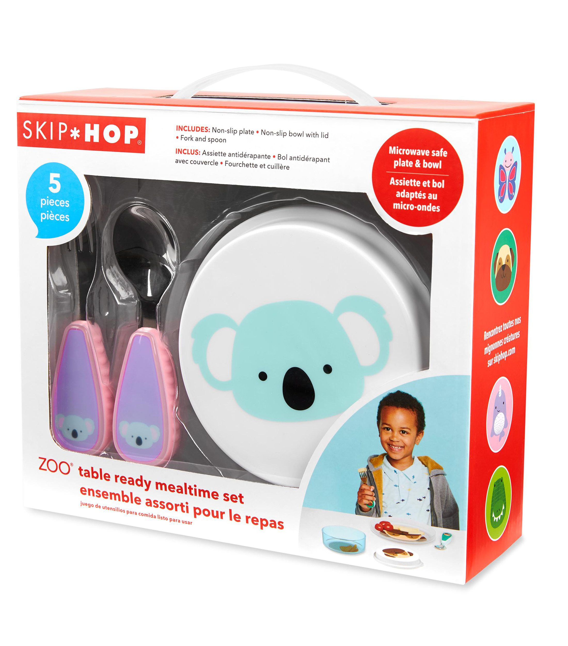 Set de Utensilios para Comida Koala 5 piezas