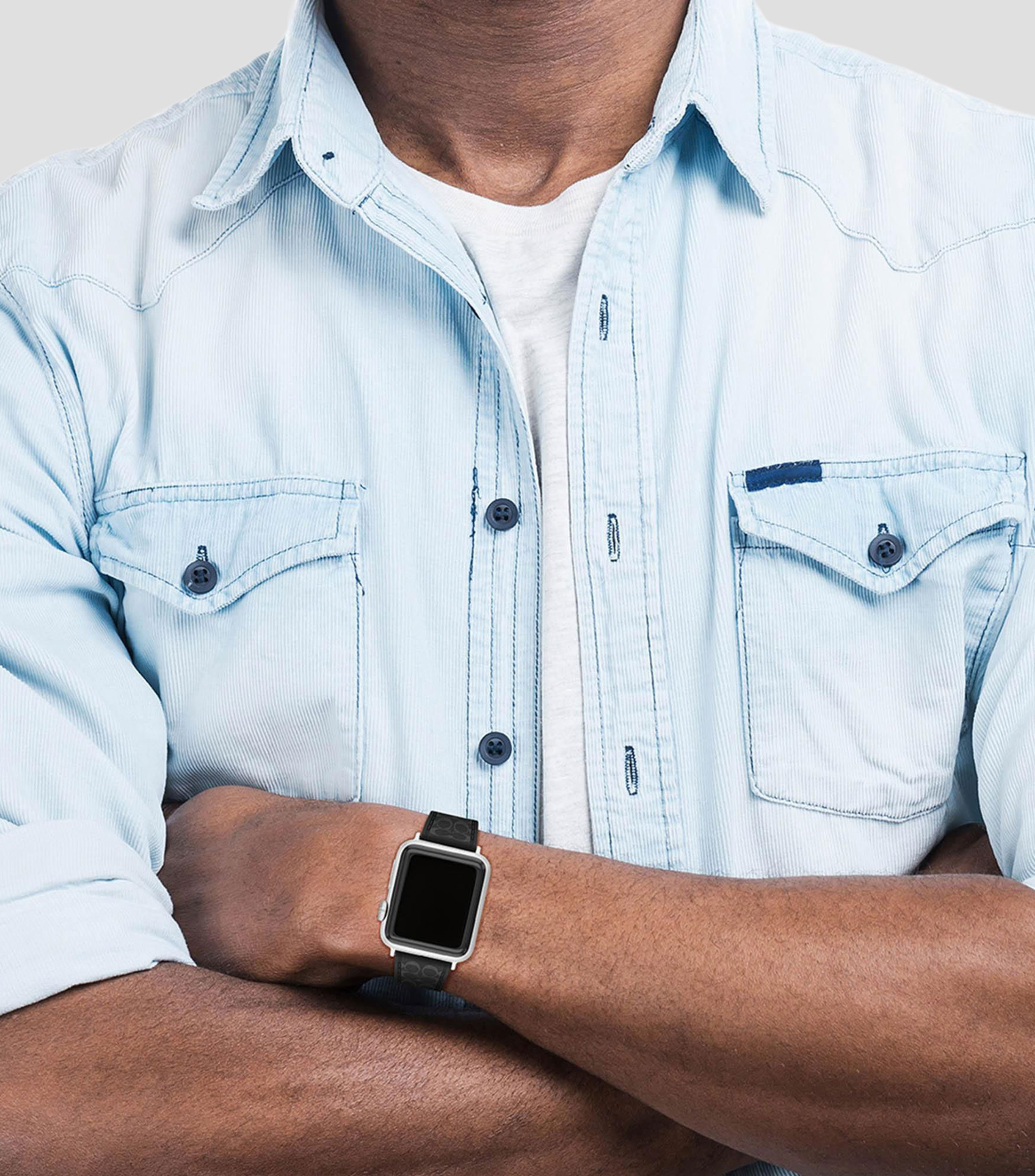 Correa para Apple Watch en silicón negro