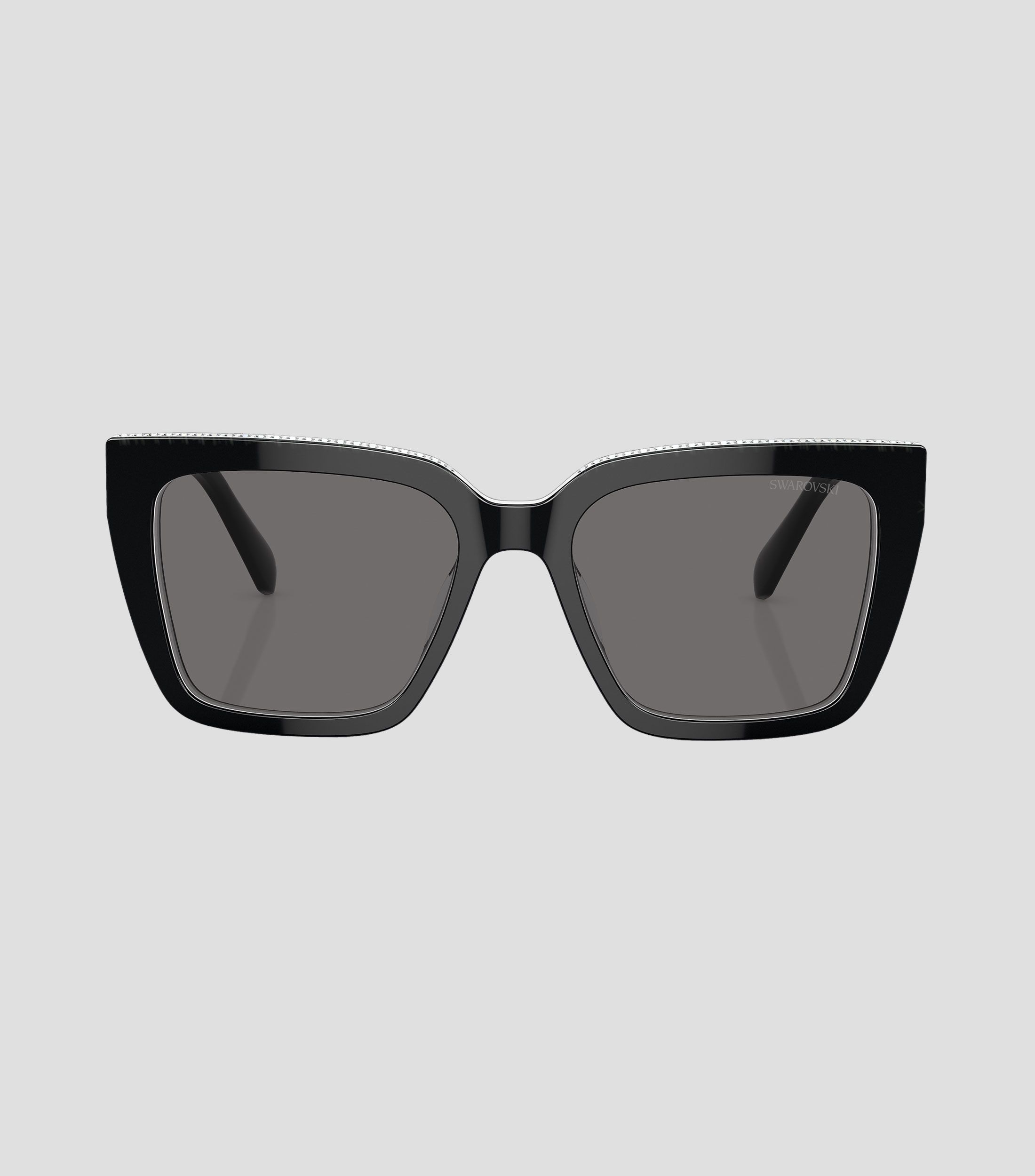 Lentes de sol cuadrados negros Mujer
