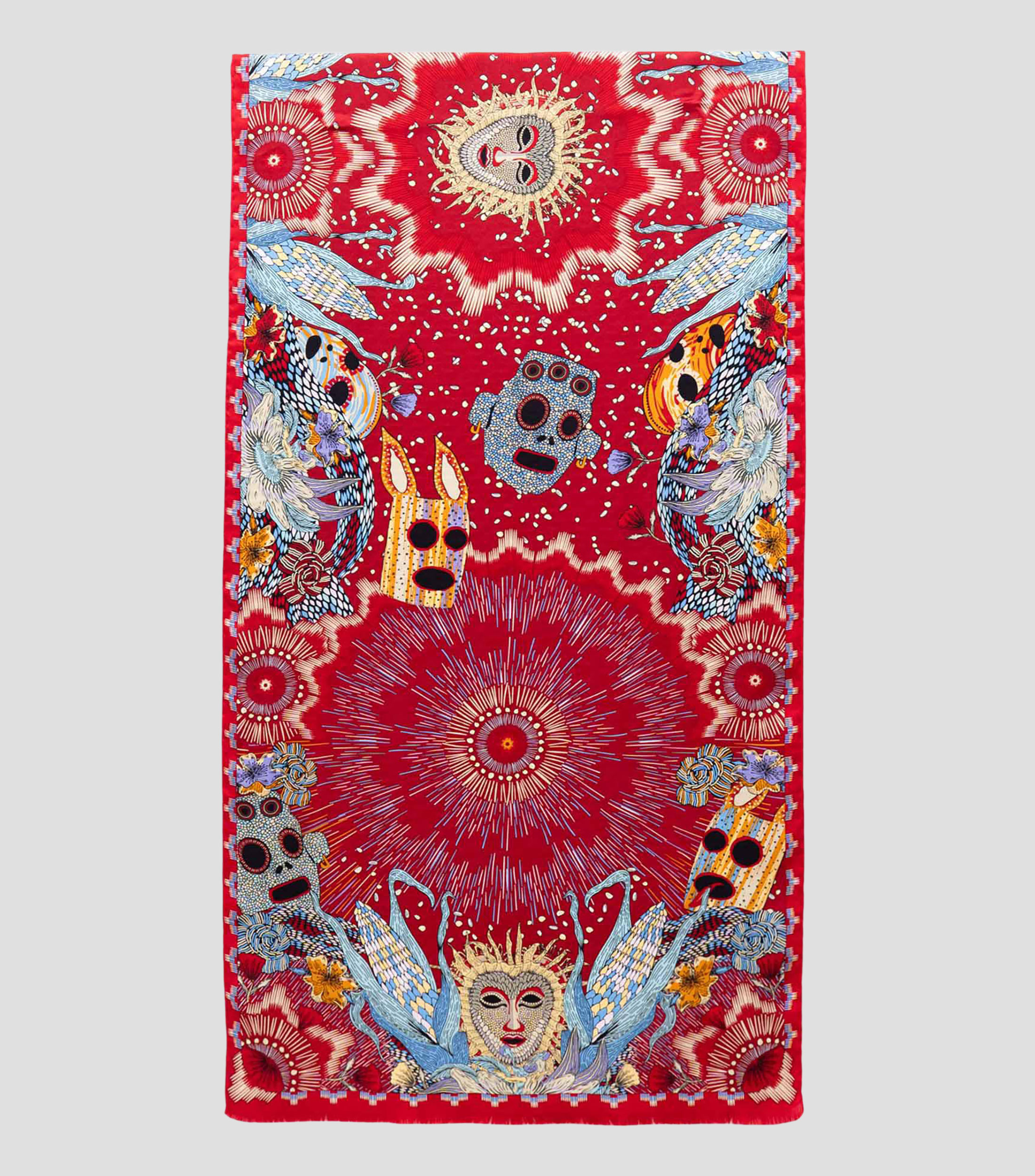 Chalina roja Máscaras Mujer