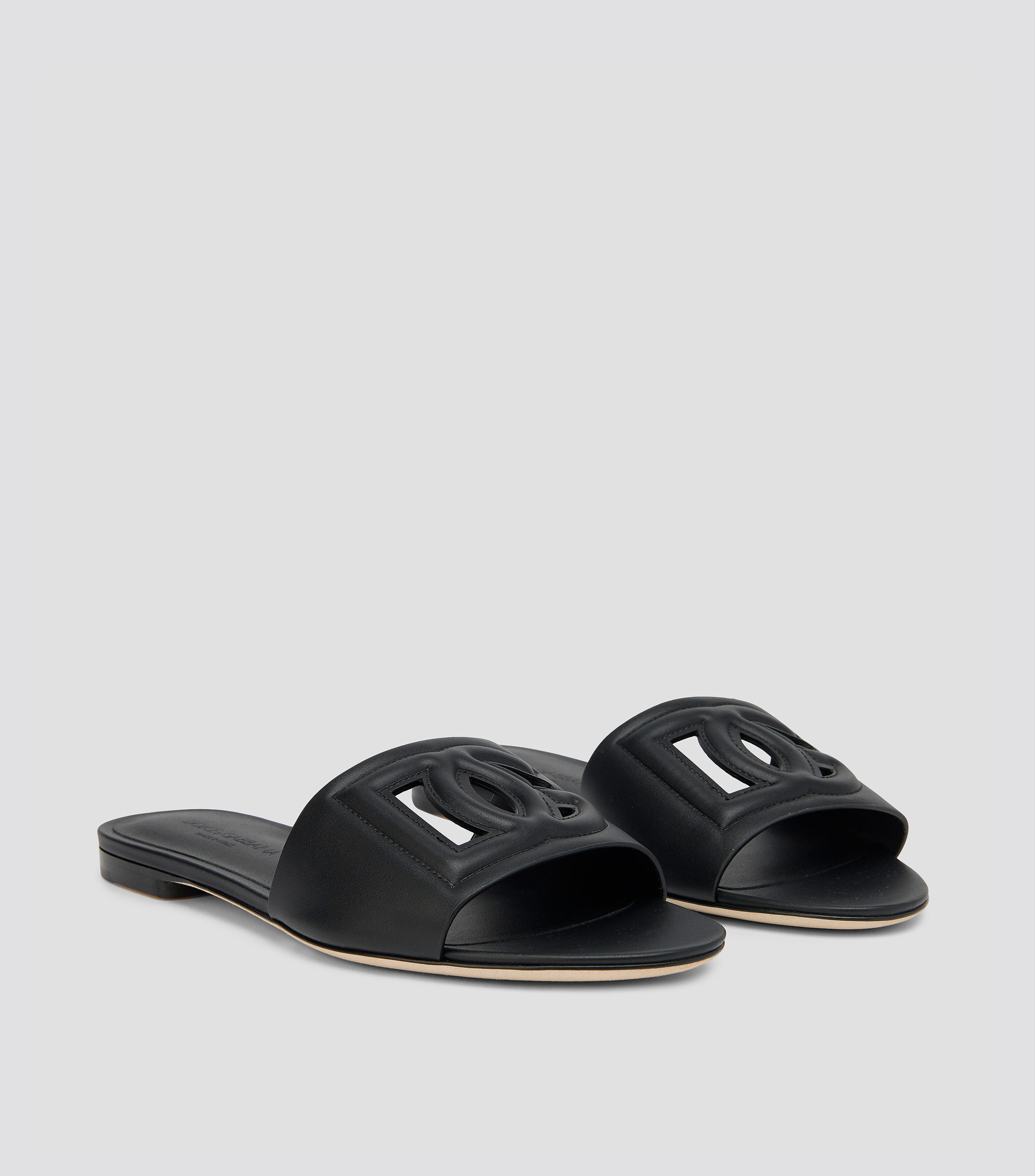 Sandalias planas en piel Mujer