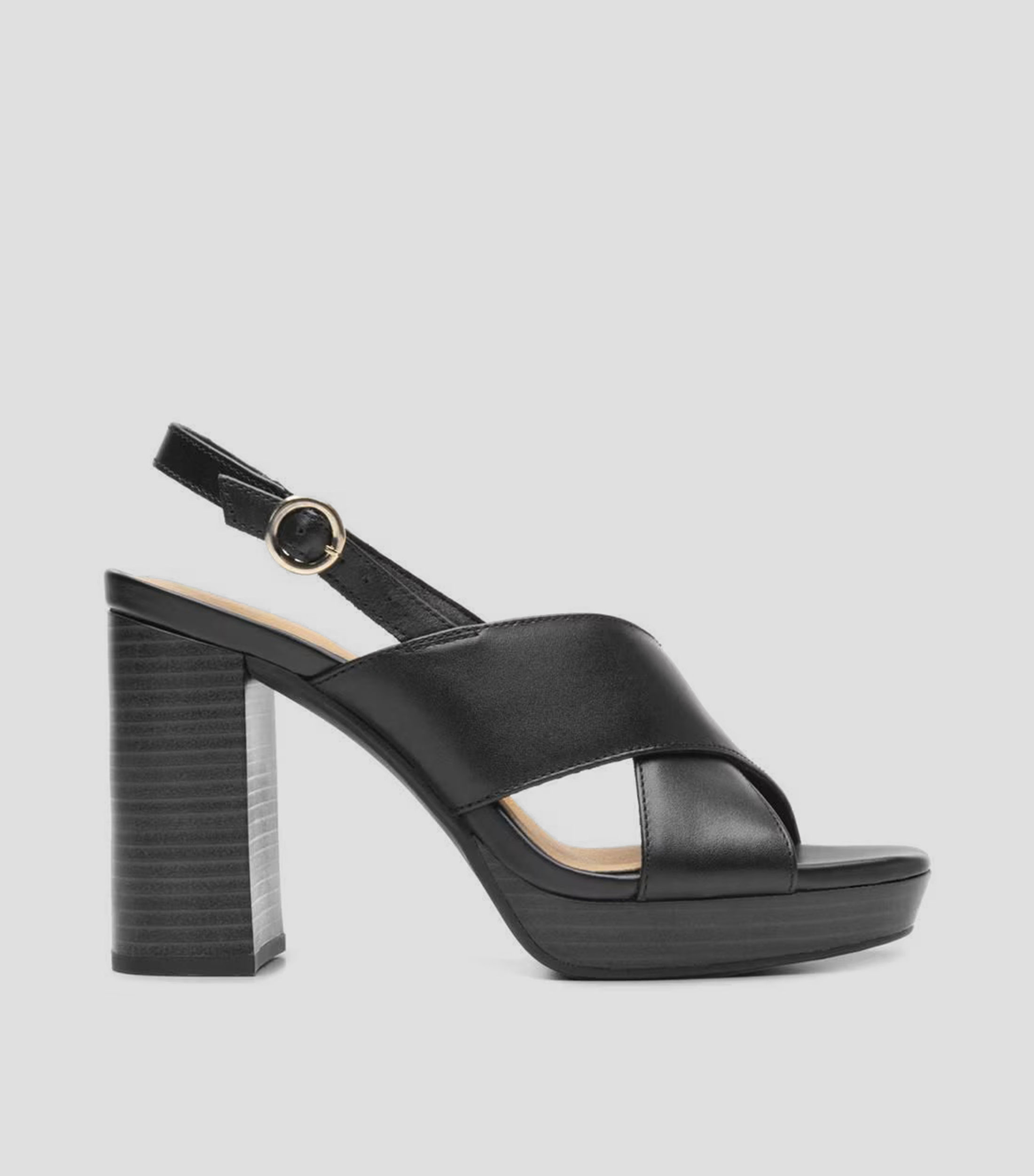 Sandalias con tacón alto y ancho Katnis Mujer