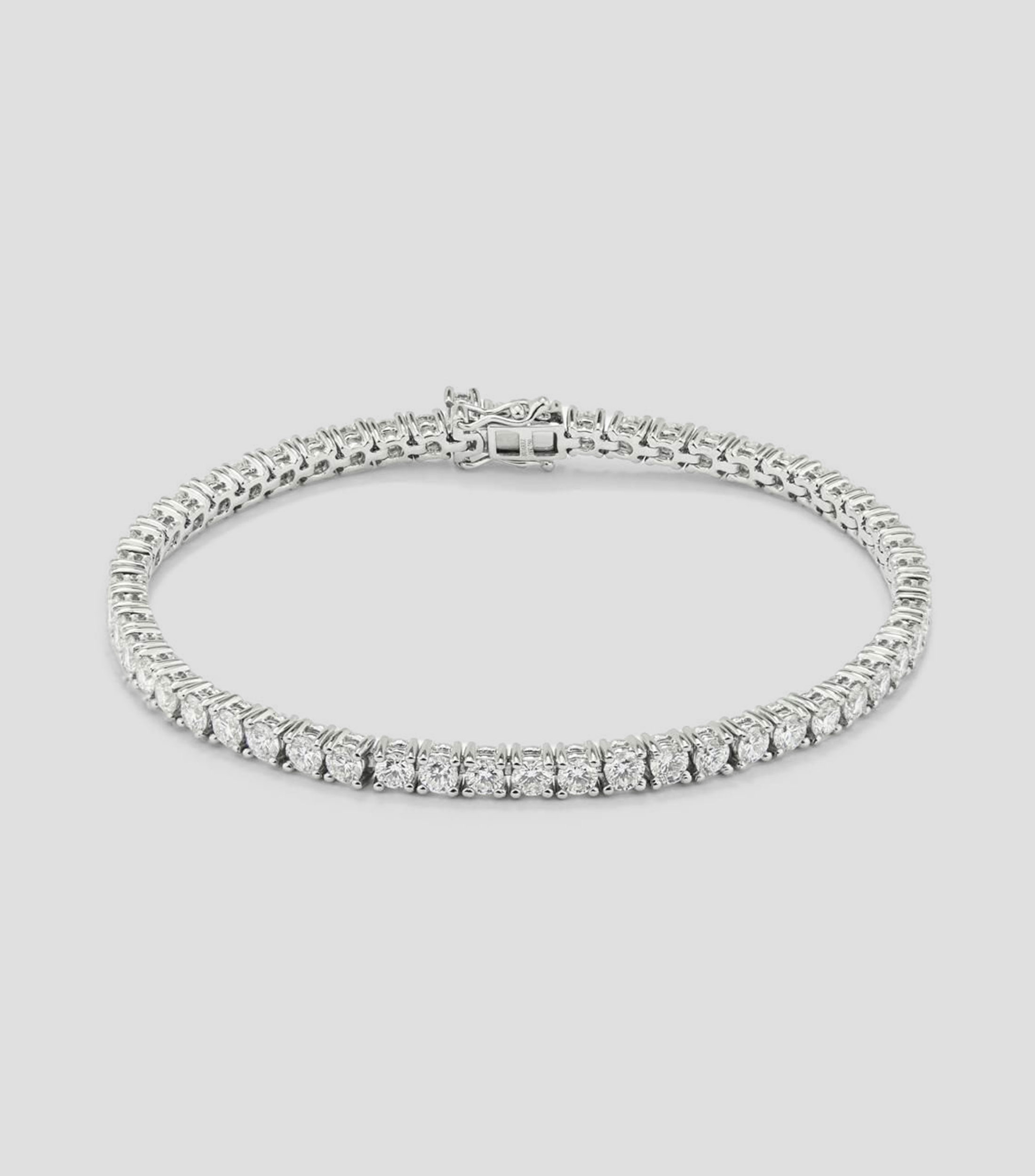 Pulsera en oro blanco 18 Kilates con diamantes Mujer