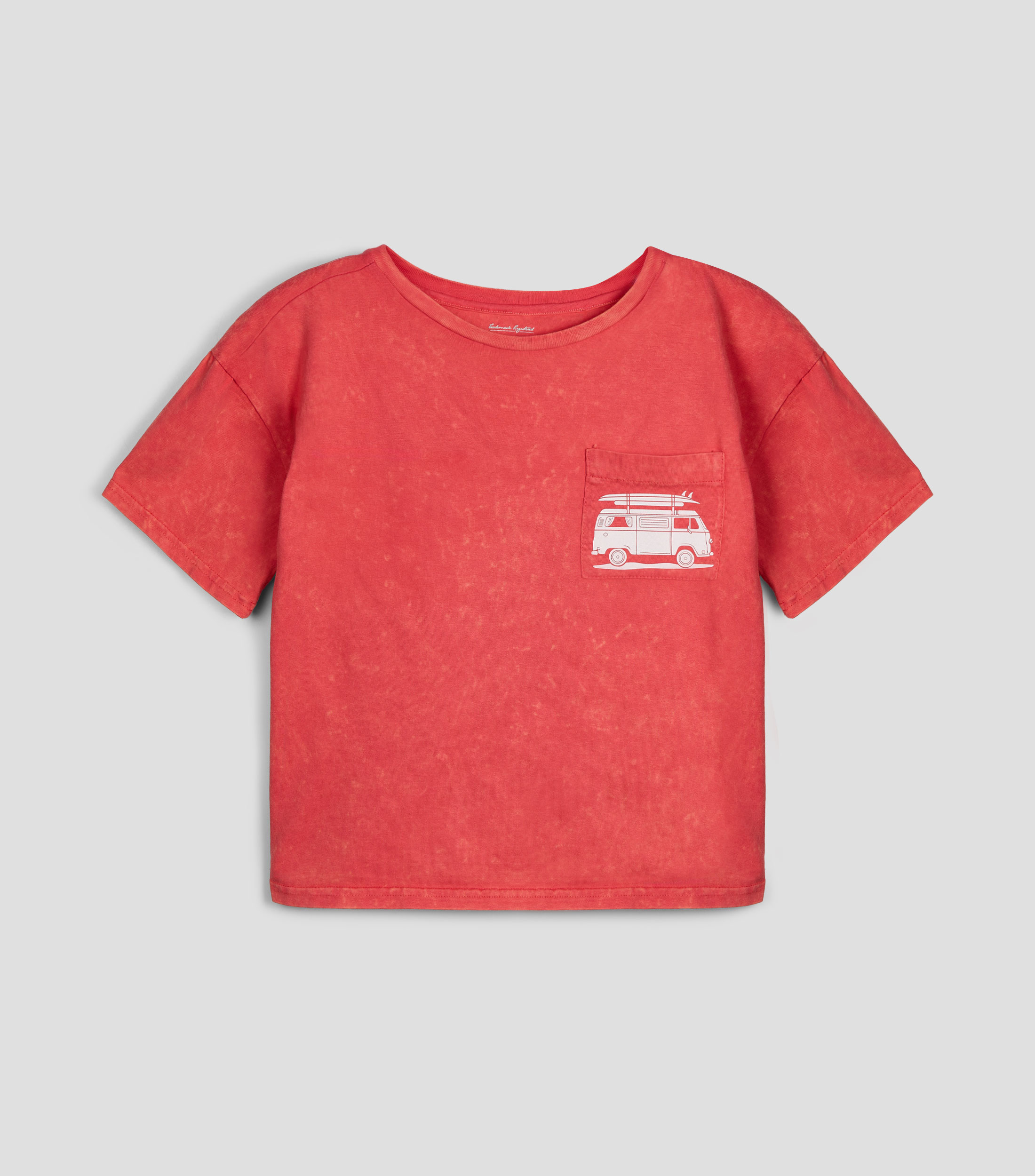 Playera cuello redondo manga corta estampada Niño