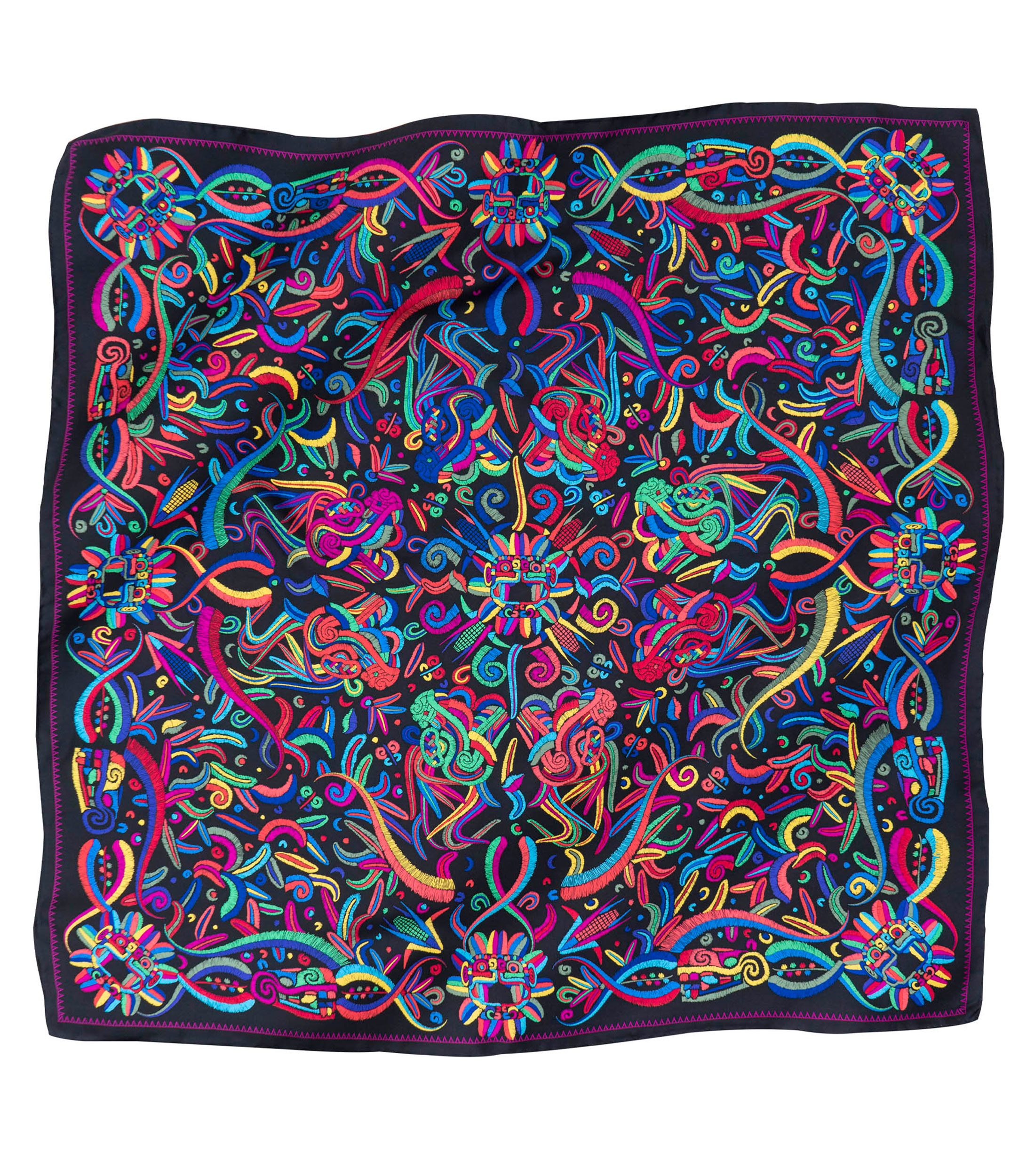 Mascada multicolor Quetzalcóatl Mujer