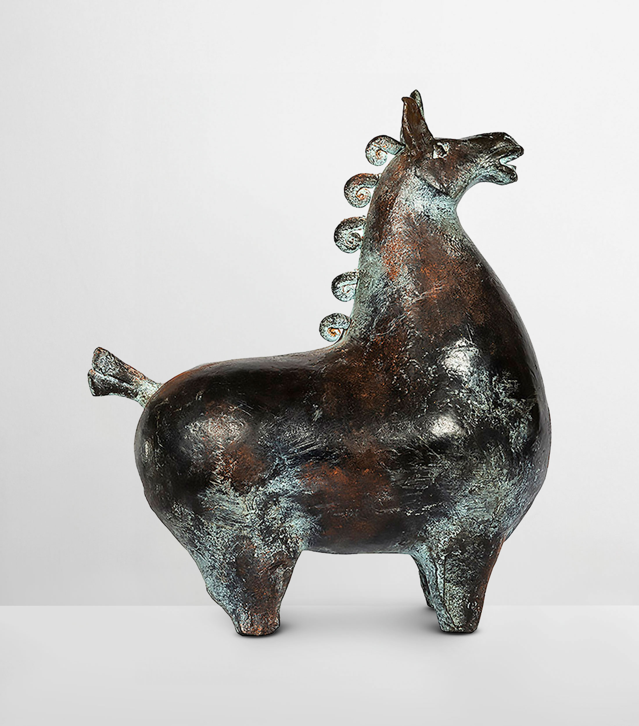 Figura decorativa Caballo Enano en cerámica