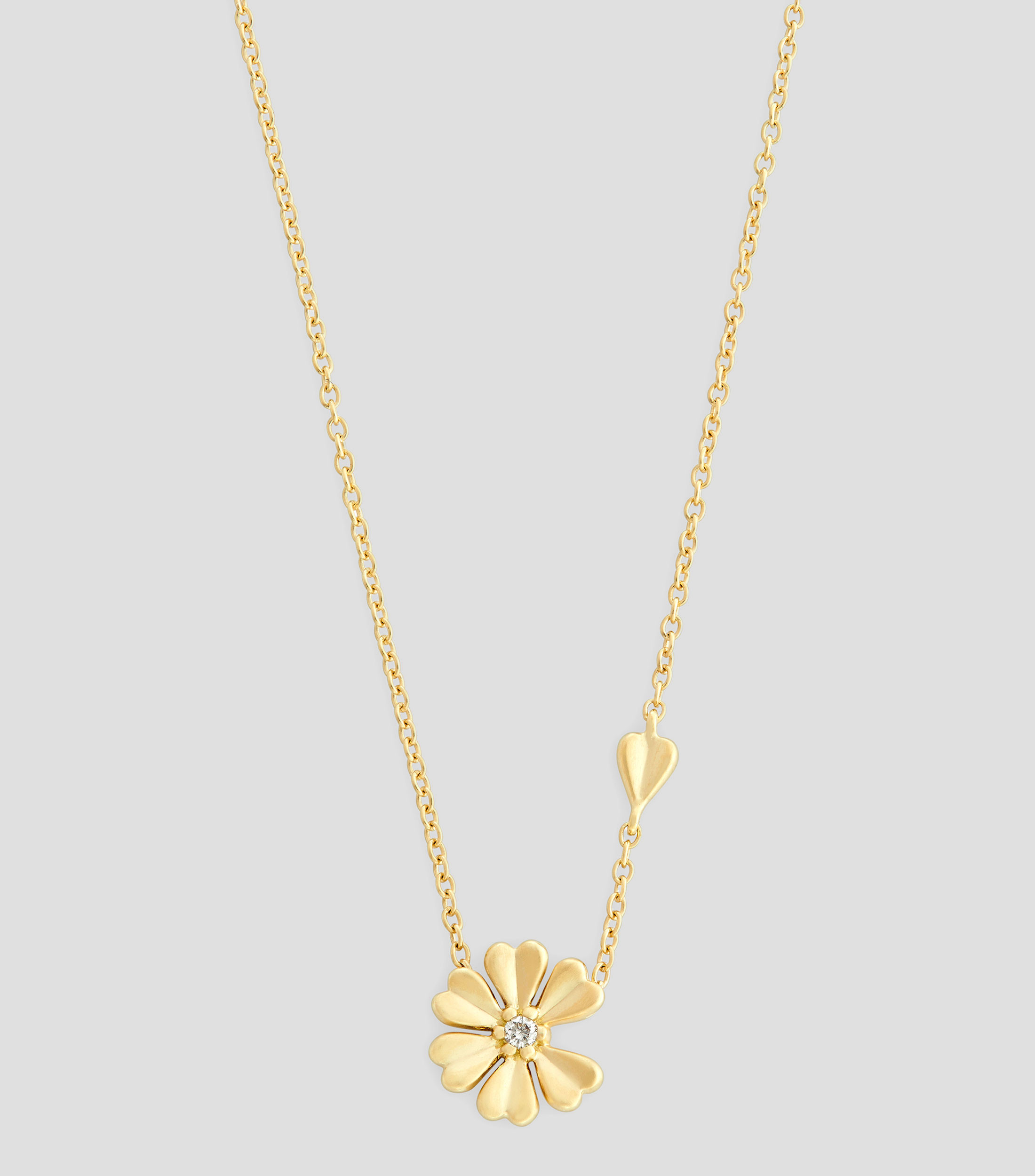 Dije con cadena en oro amarillo de 18 kilates MyCollection Love Me Mujer