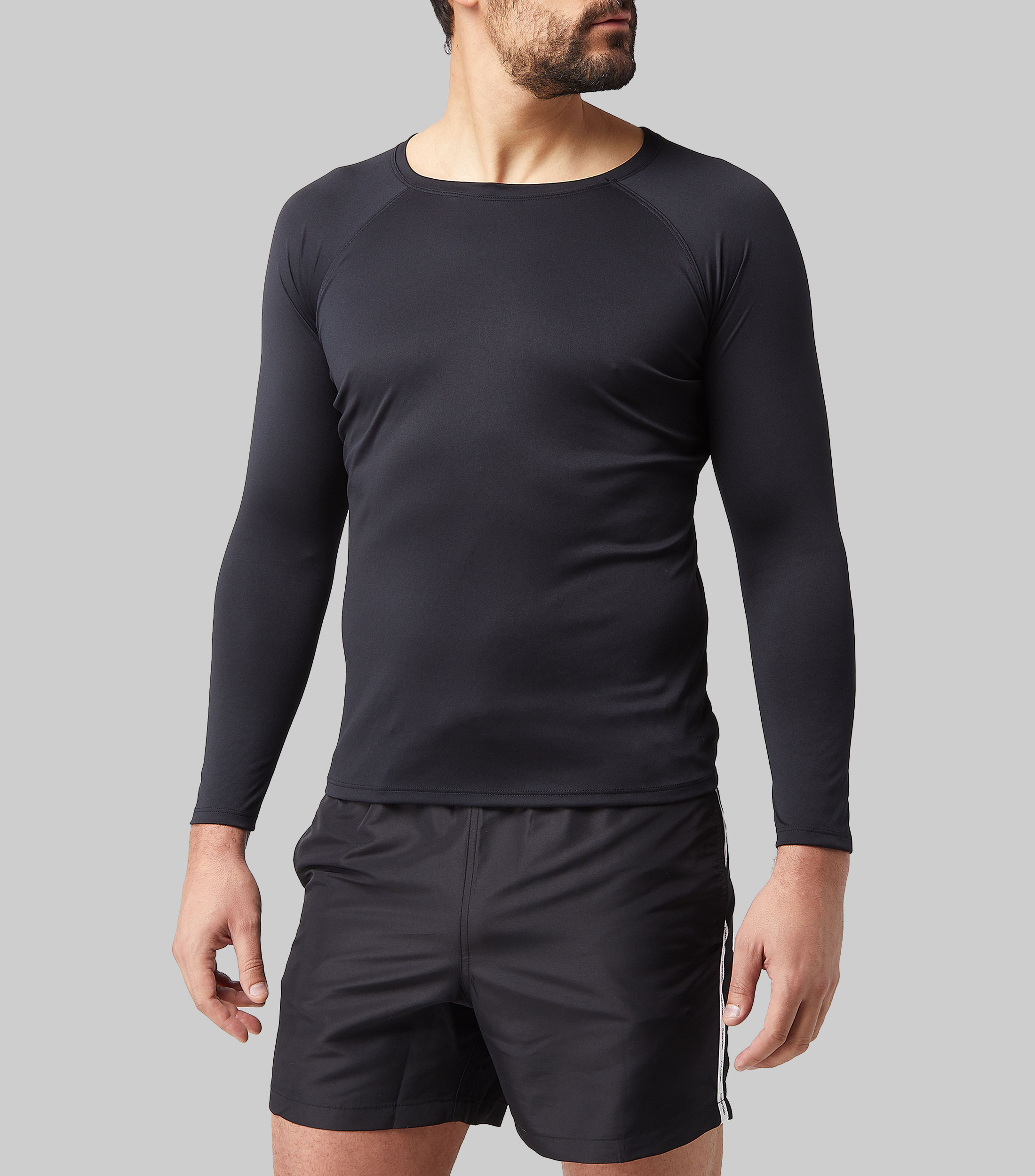 Playera Natacion Ripley POLERA MANGA LARGA BLACKOUT PARA MUJER