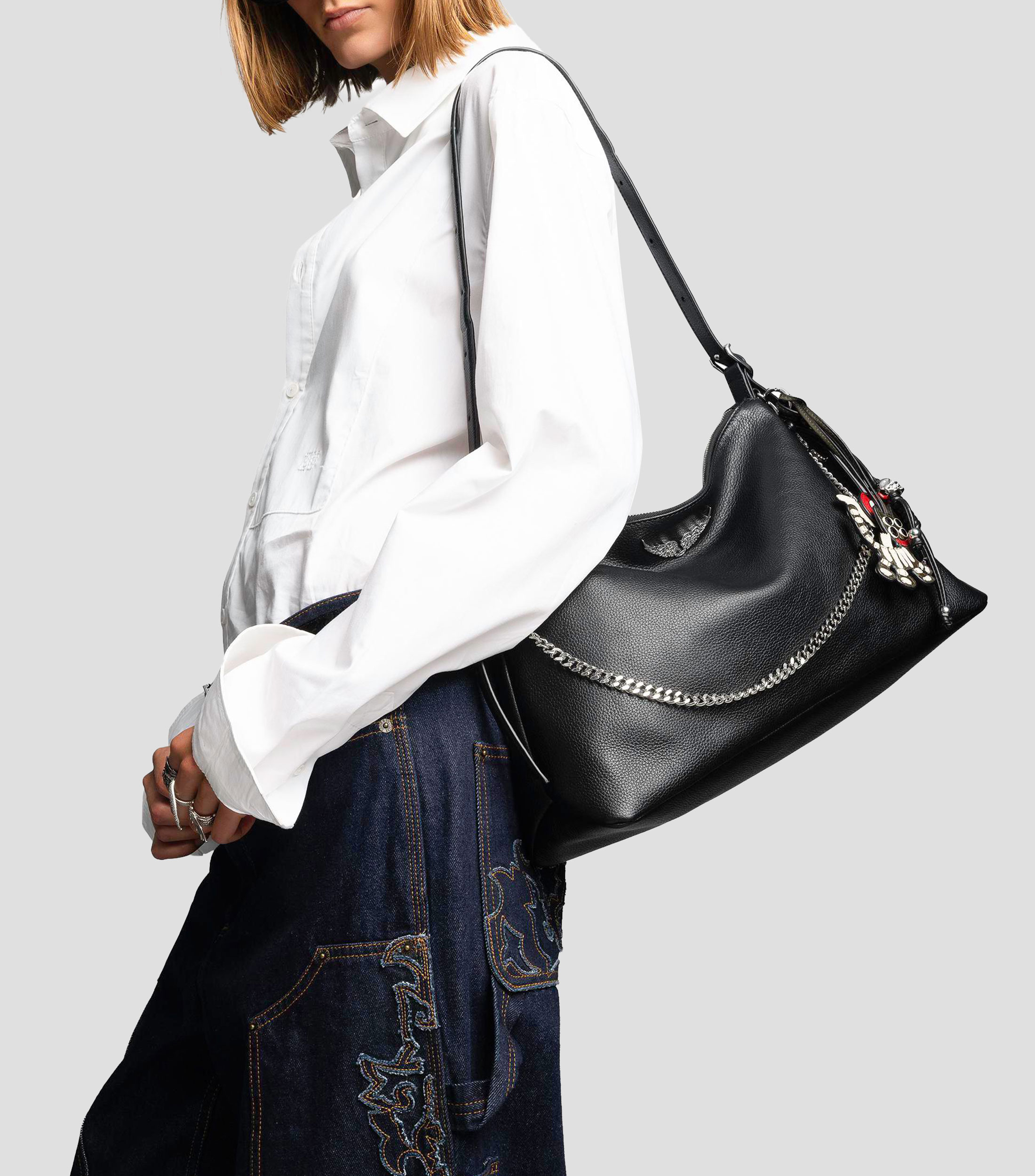 Bolsa shoulder en piel Jim lisa Mujer