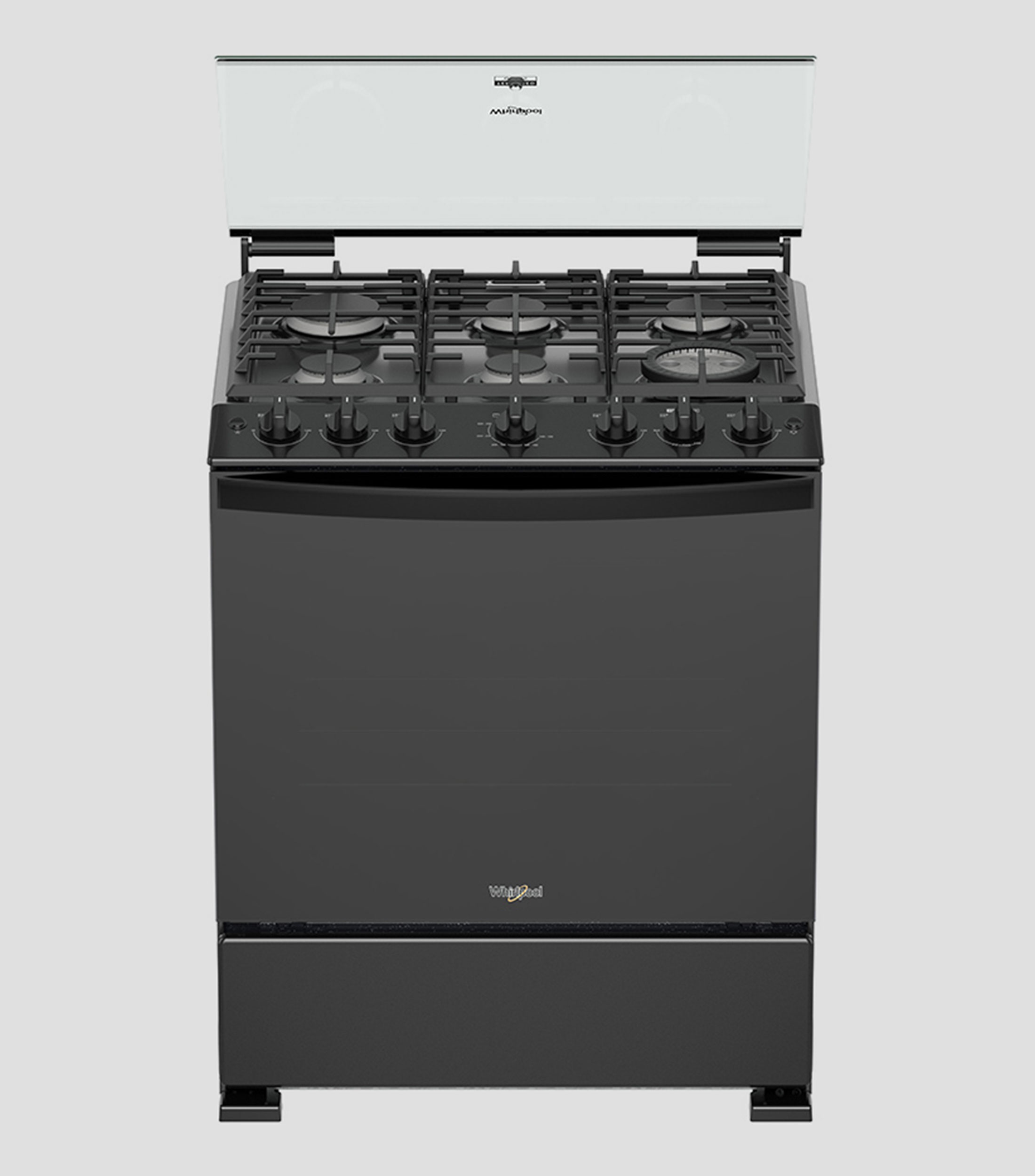 Estufa de piso WFR7000B de Gas LP 30" negro