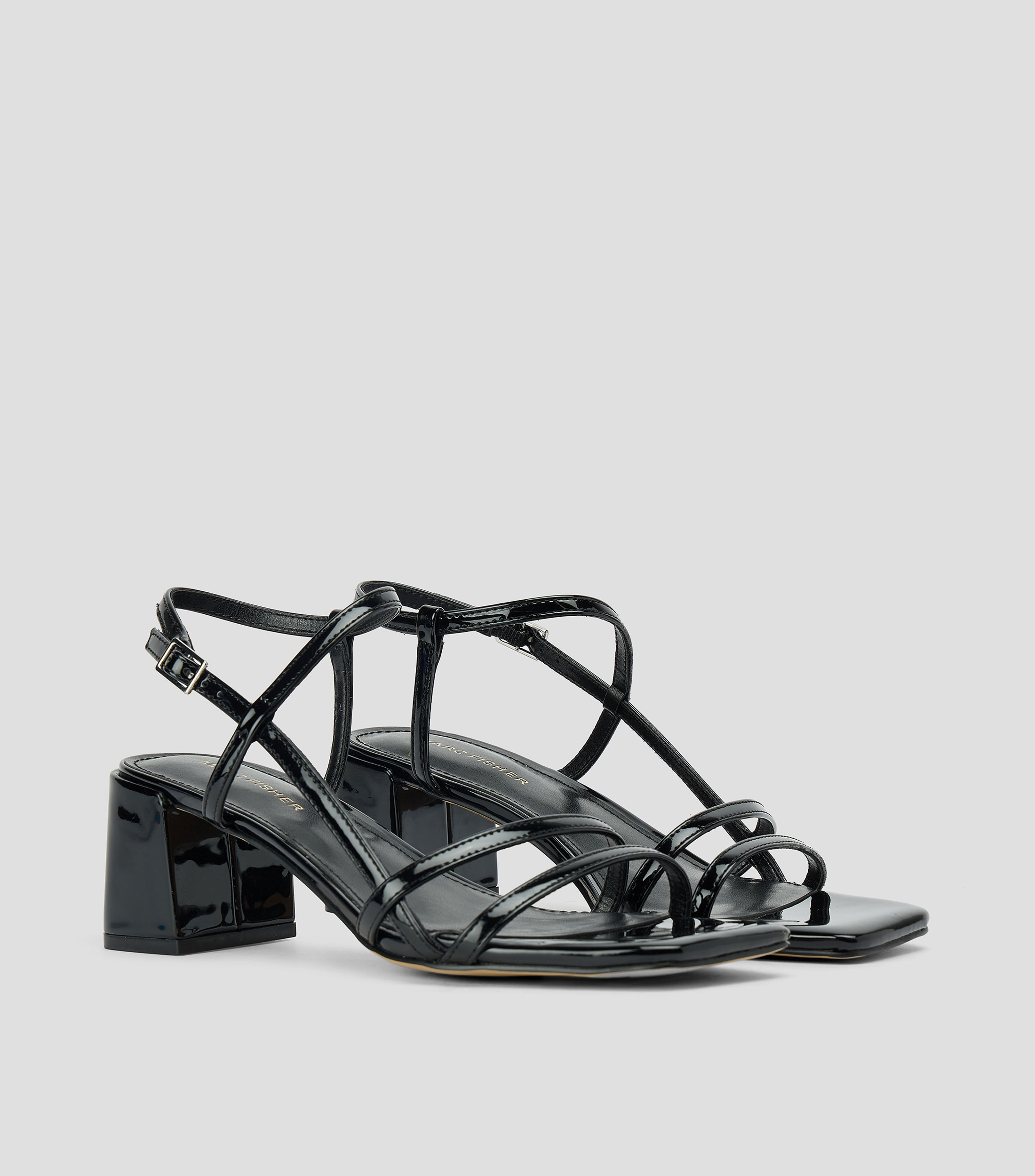 Sandalias con tacón medio cuadrado Mujer