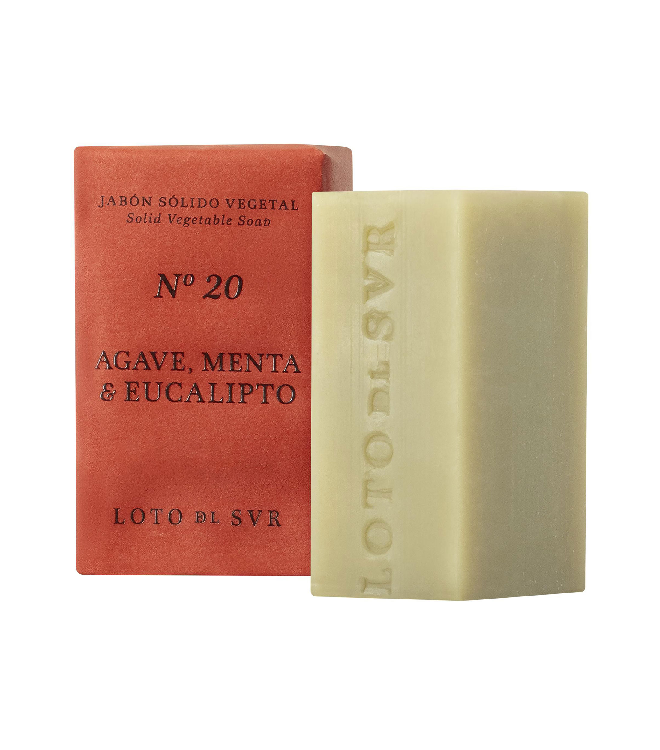 Jabón sólido vegetal Agave, Menta & Eucalipto, 140 gr
