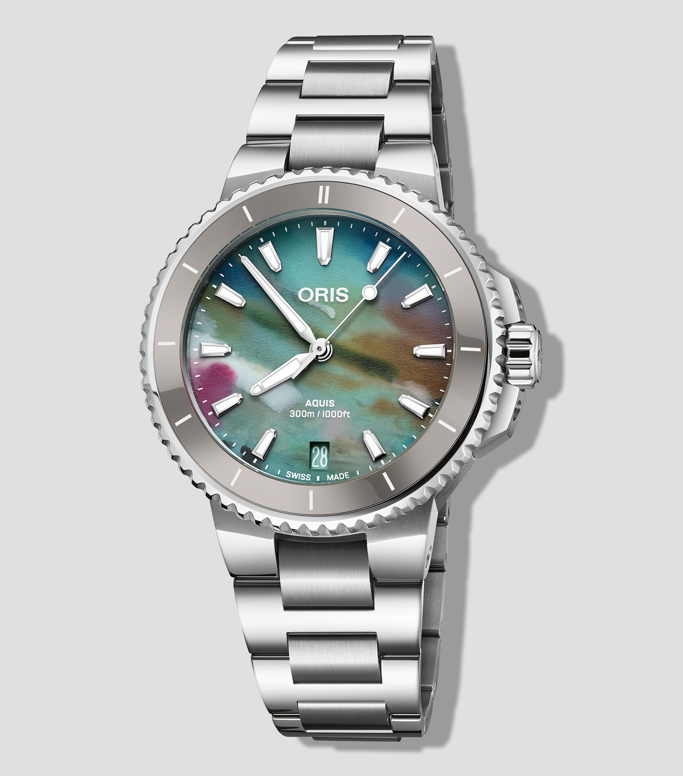 Reloj para Mujer Aquis Deportivo Plateado