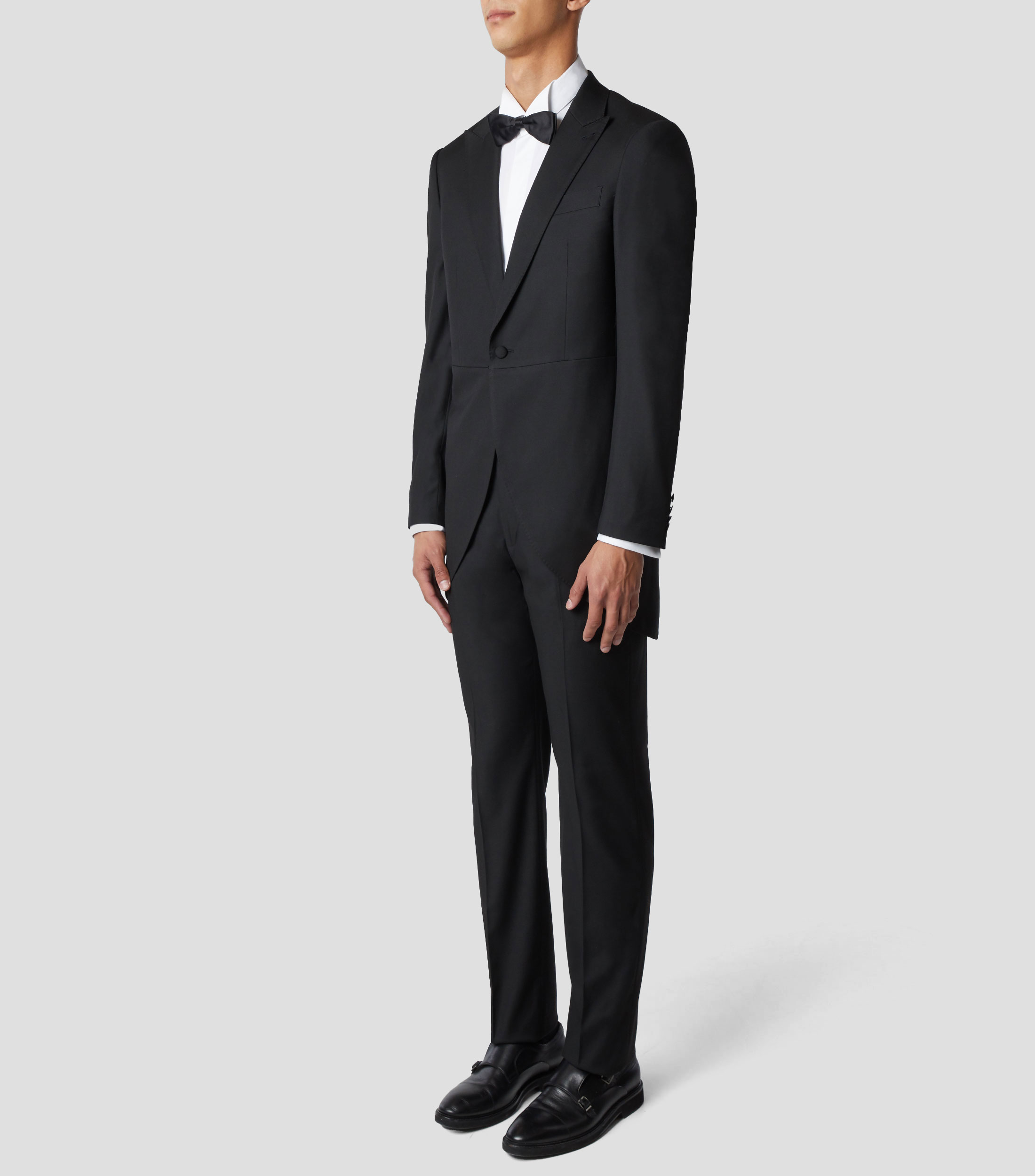 Traje corte regular sólido Hombre