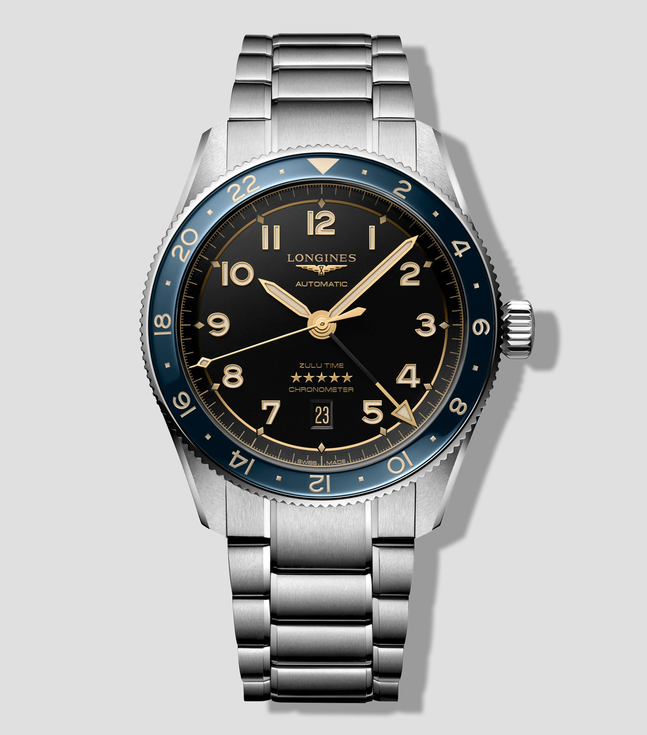 Reloj para hombre Spirit Zulu casual, plateado