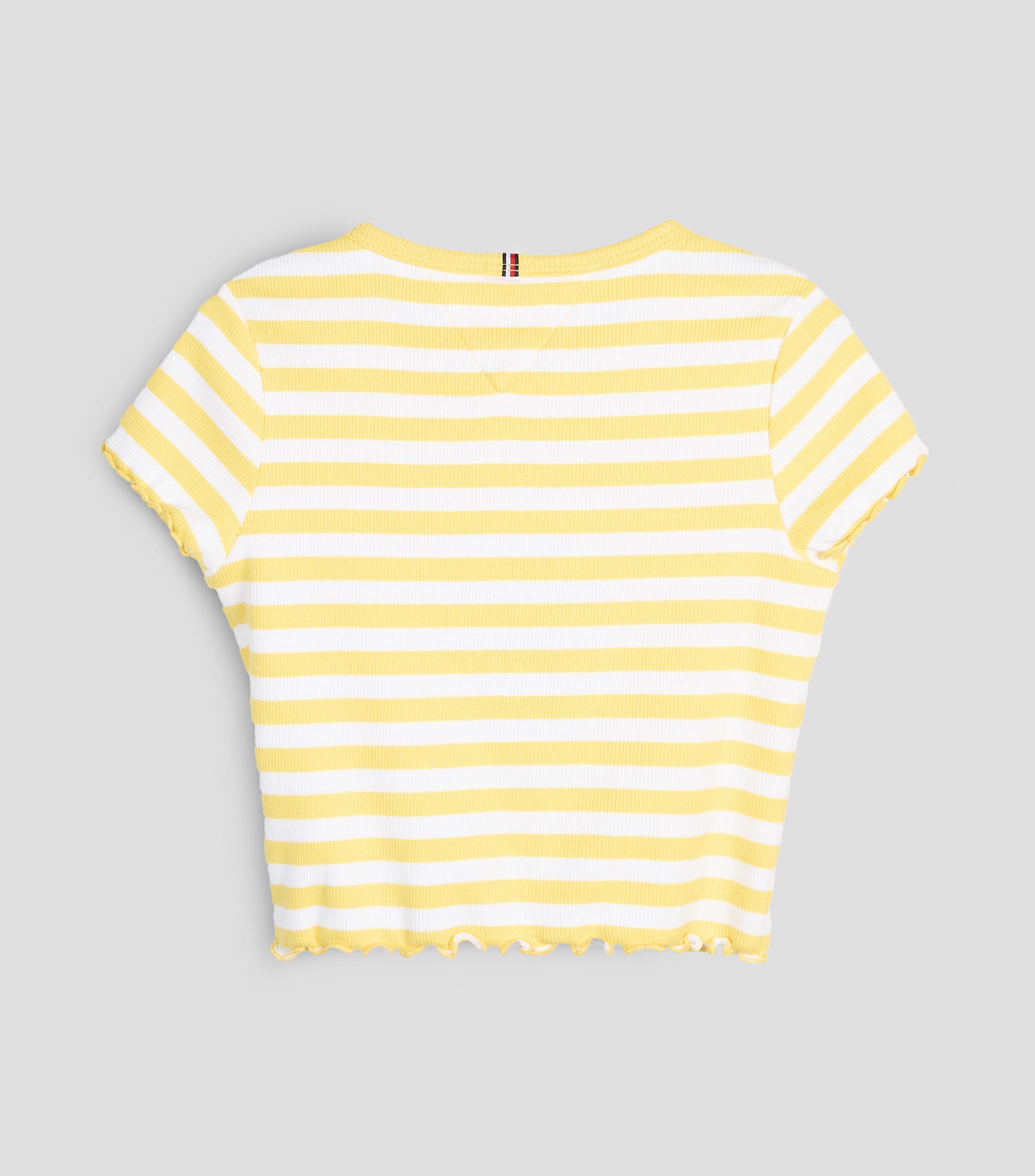 Playera cuello redondo manga corta rayas Niña
