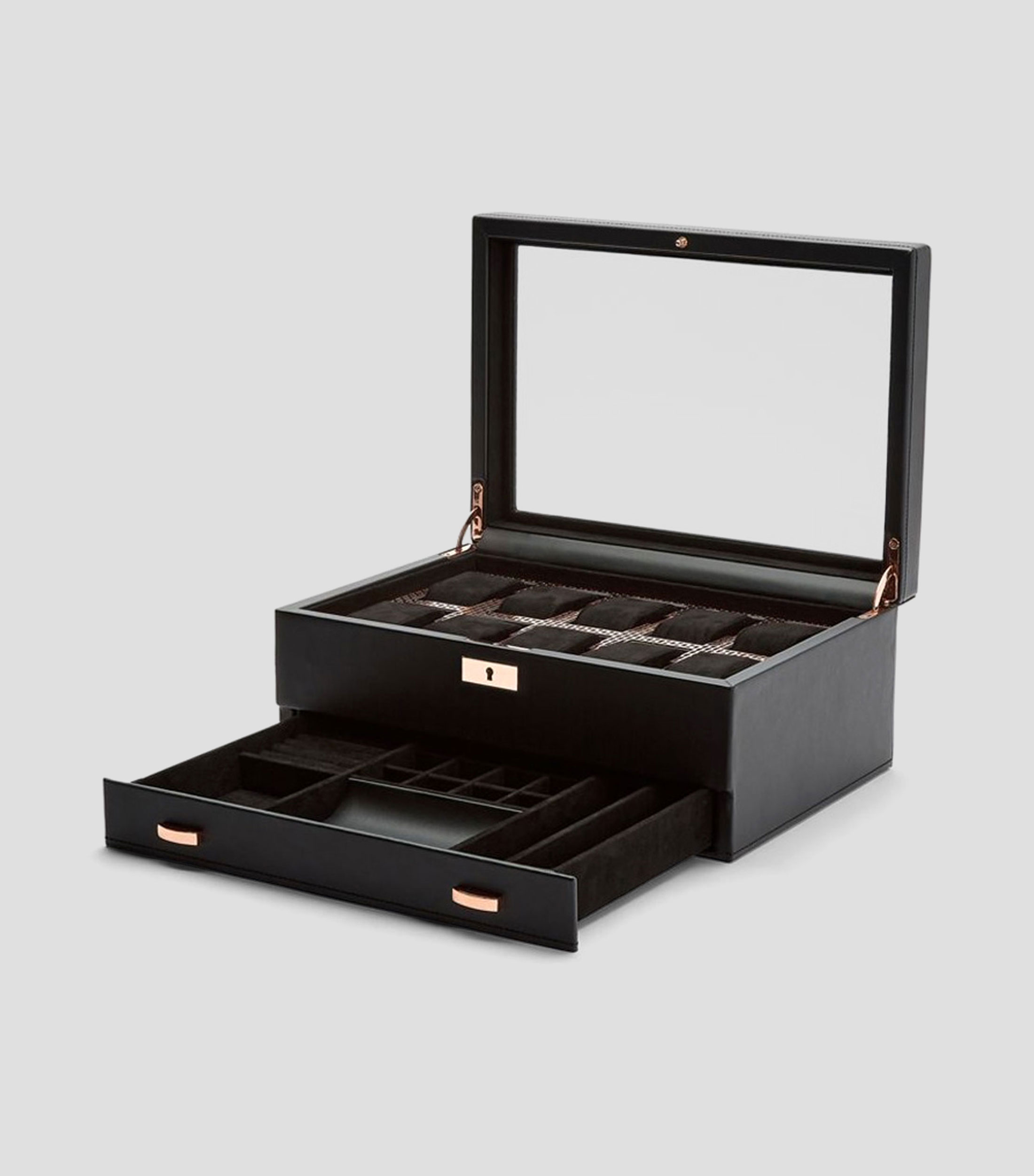 Caja para Relojes 10 Piezas con Cajón Axis
