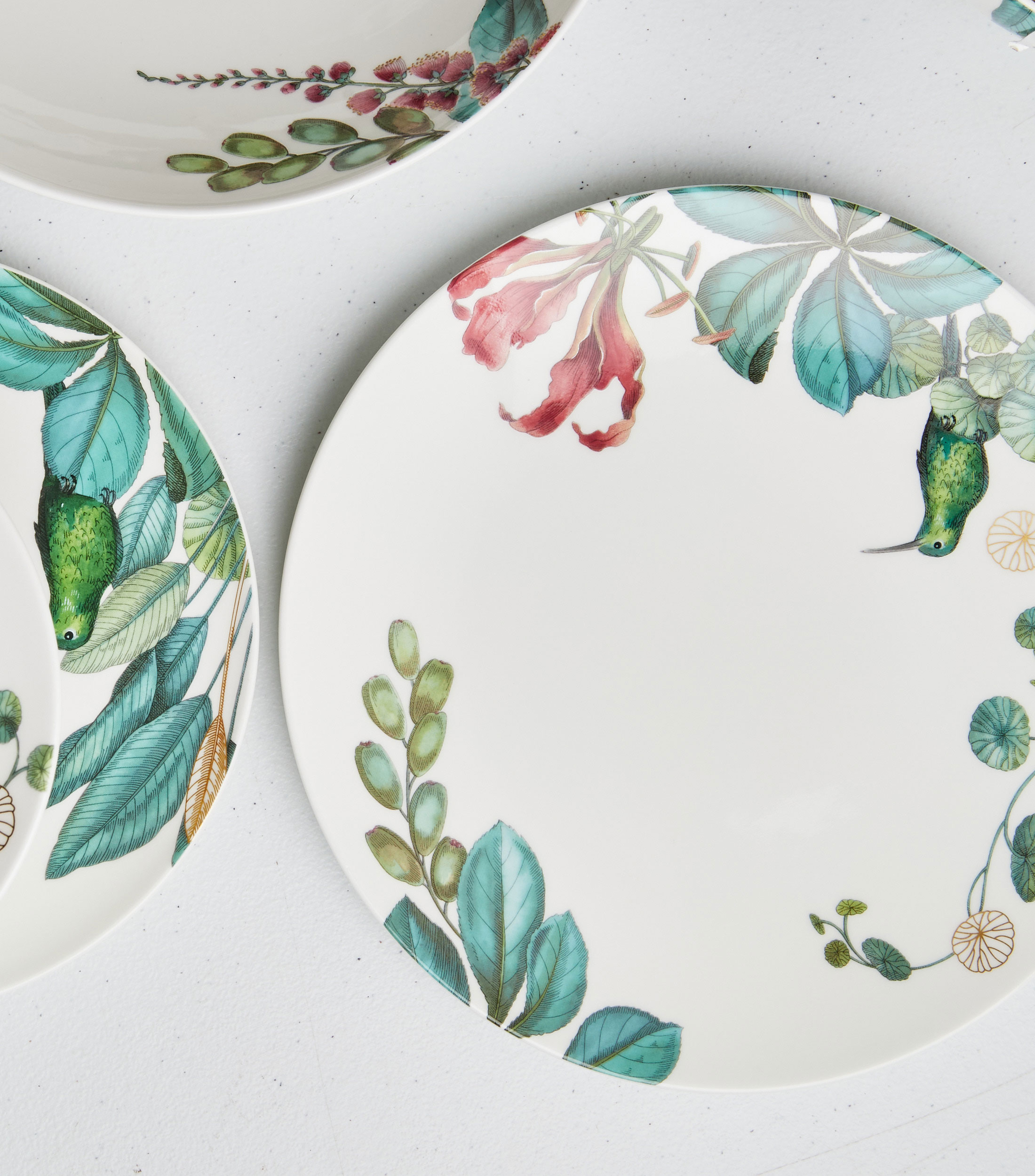 Plato para Postre Avarua con flores