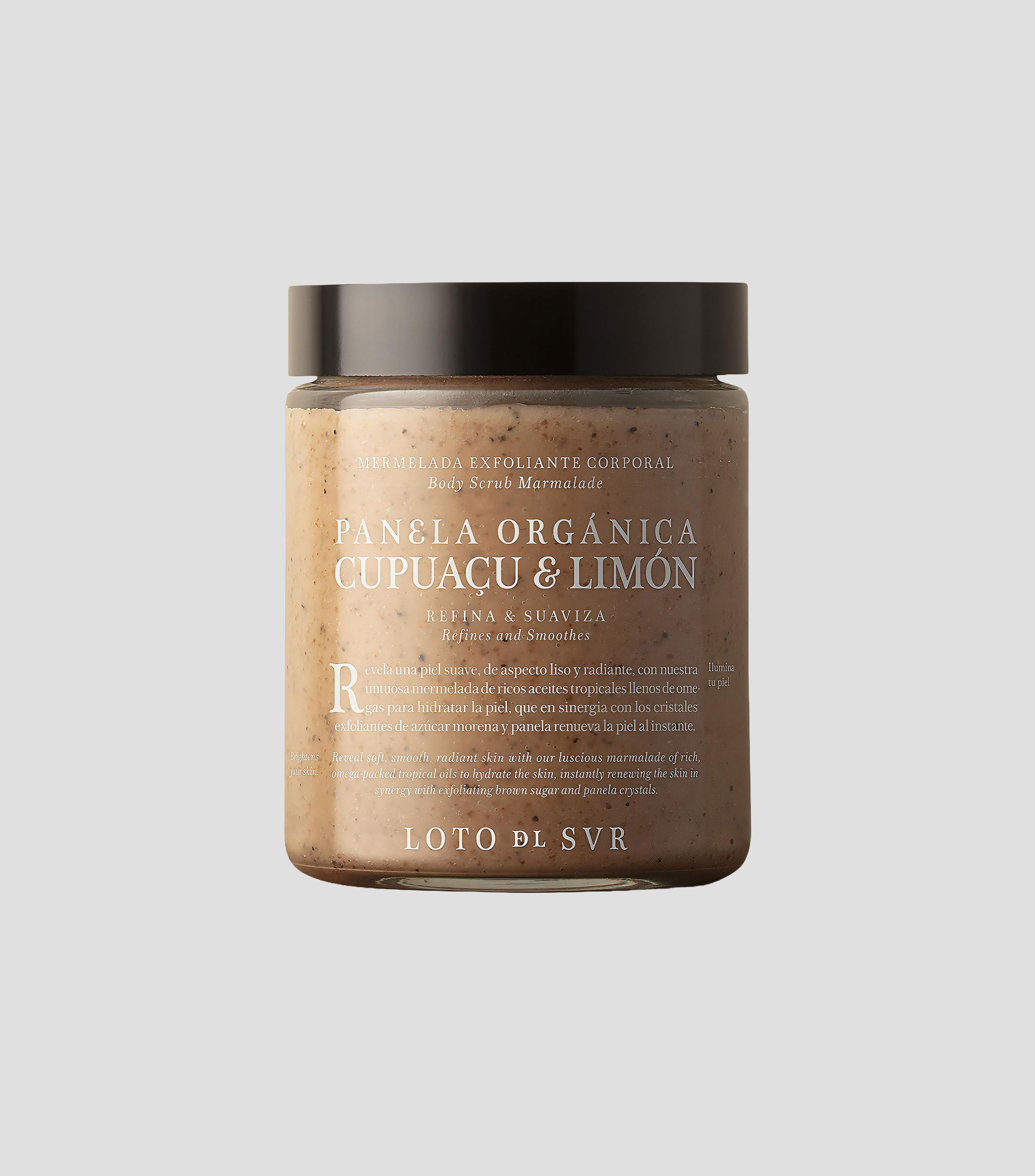 Mermelada Exfoliante Corporal Panela Orgánica, Cupuaçu & Limón, 230 ml