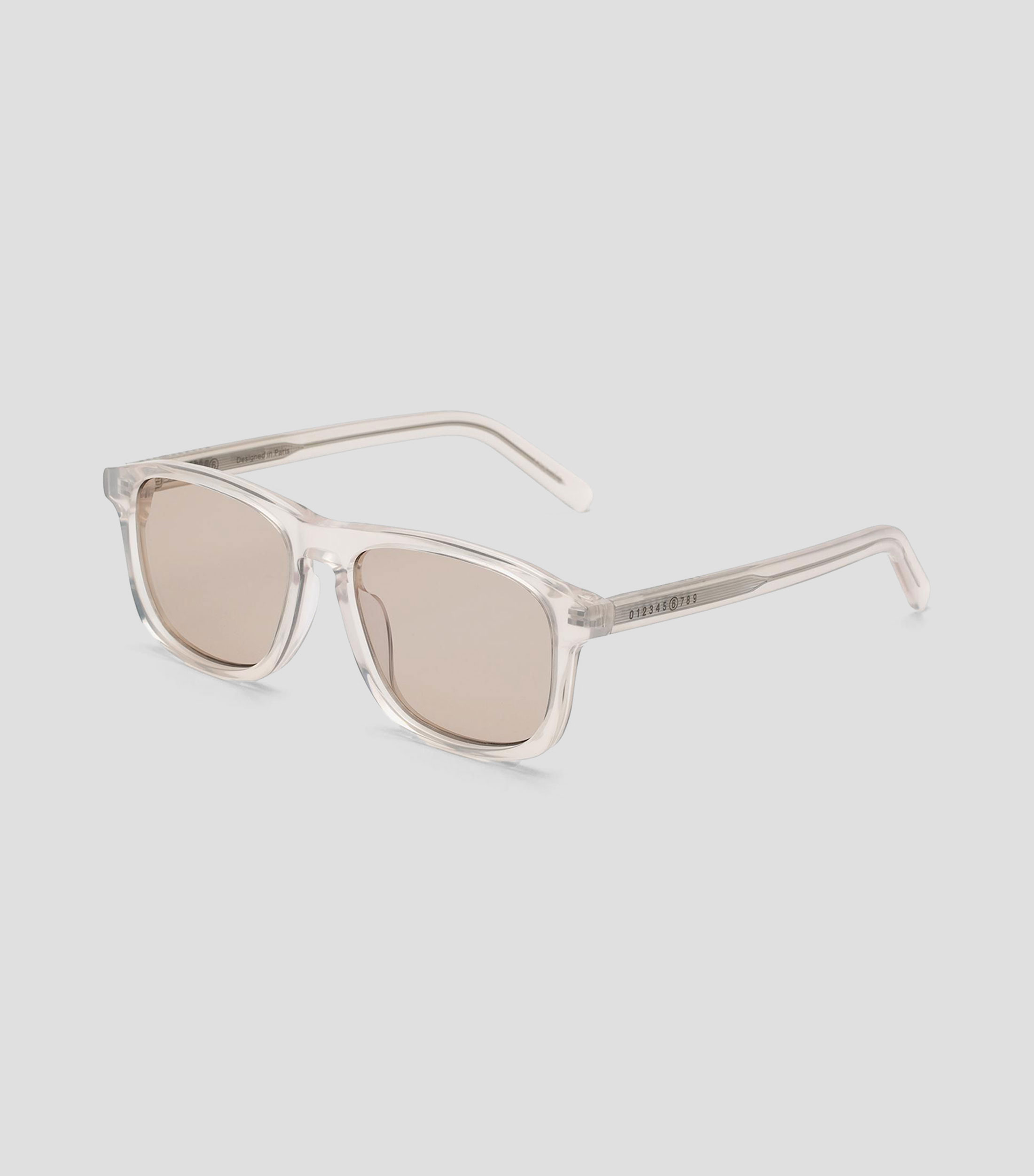 Lentes de sol cuadrados translúcidos Unisex