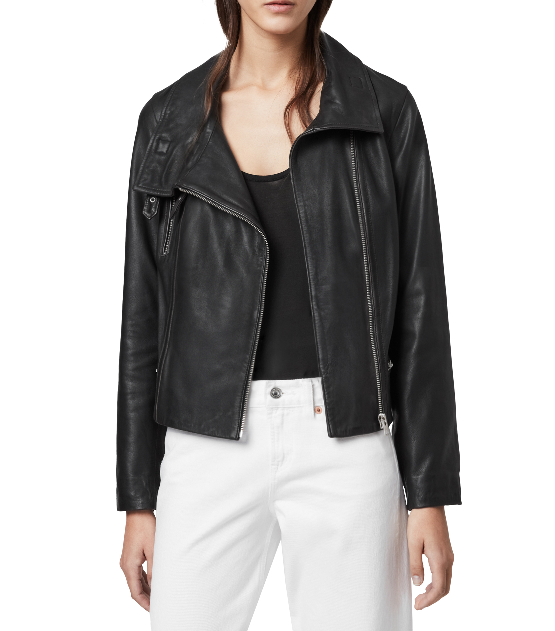 Chamarras tipo 2025 biker para mujer