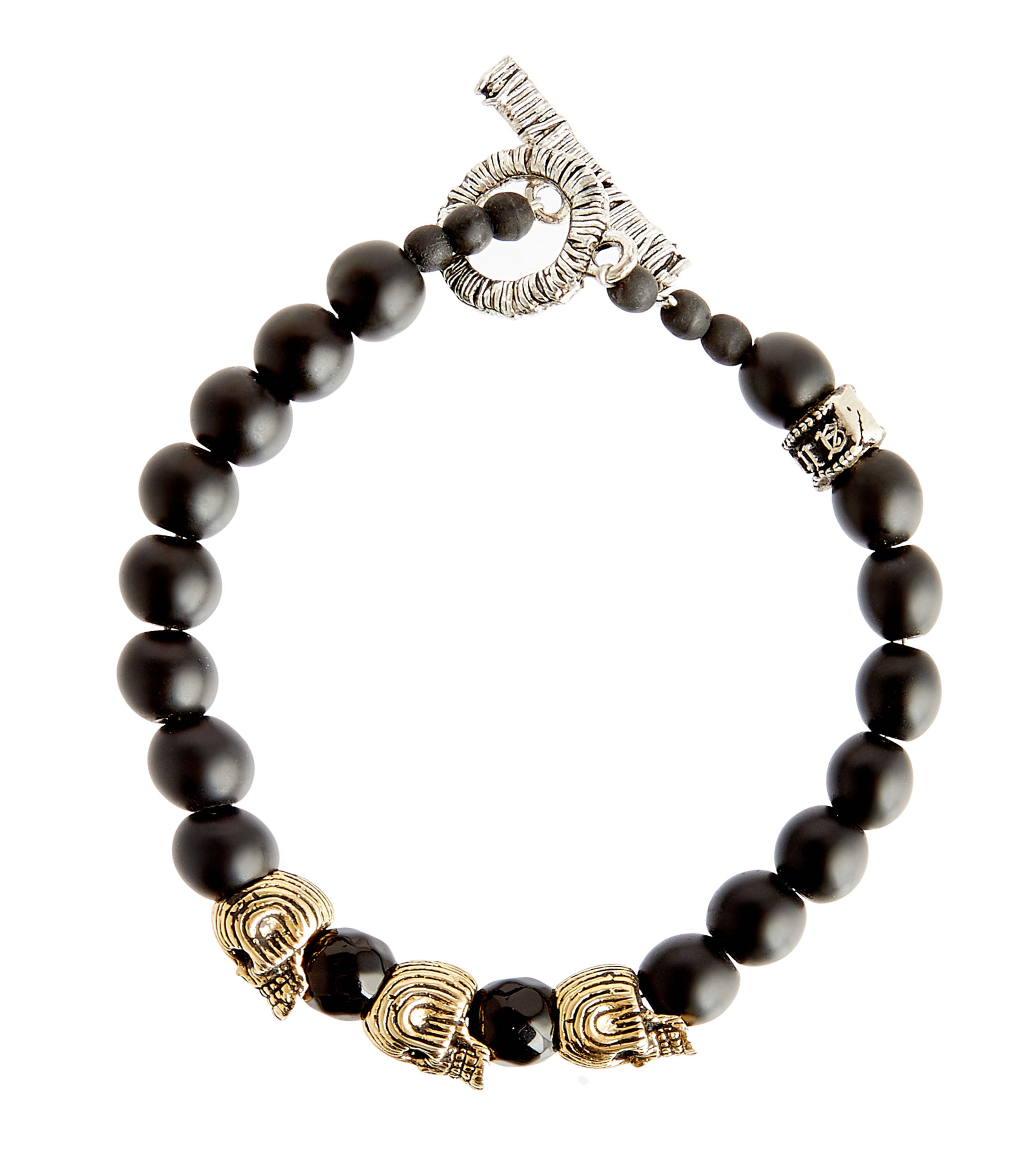BRAZALETE TRIPLE STRIPES GOLD SKULL BR