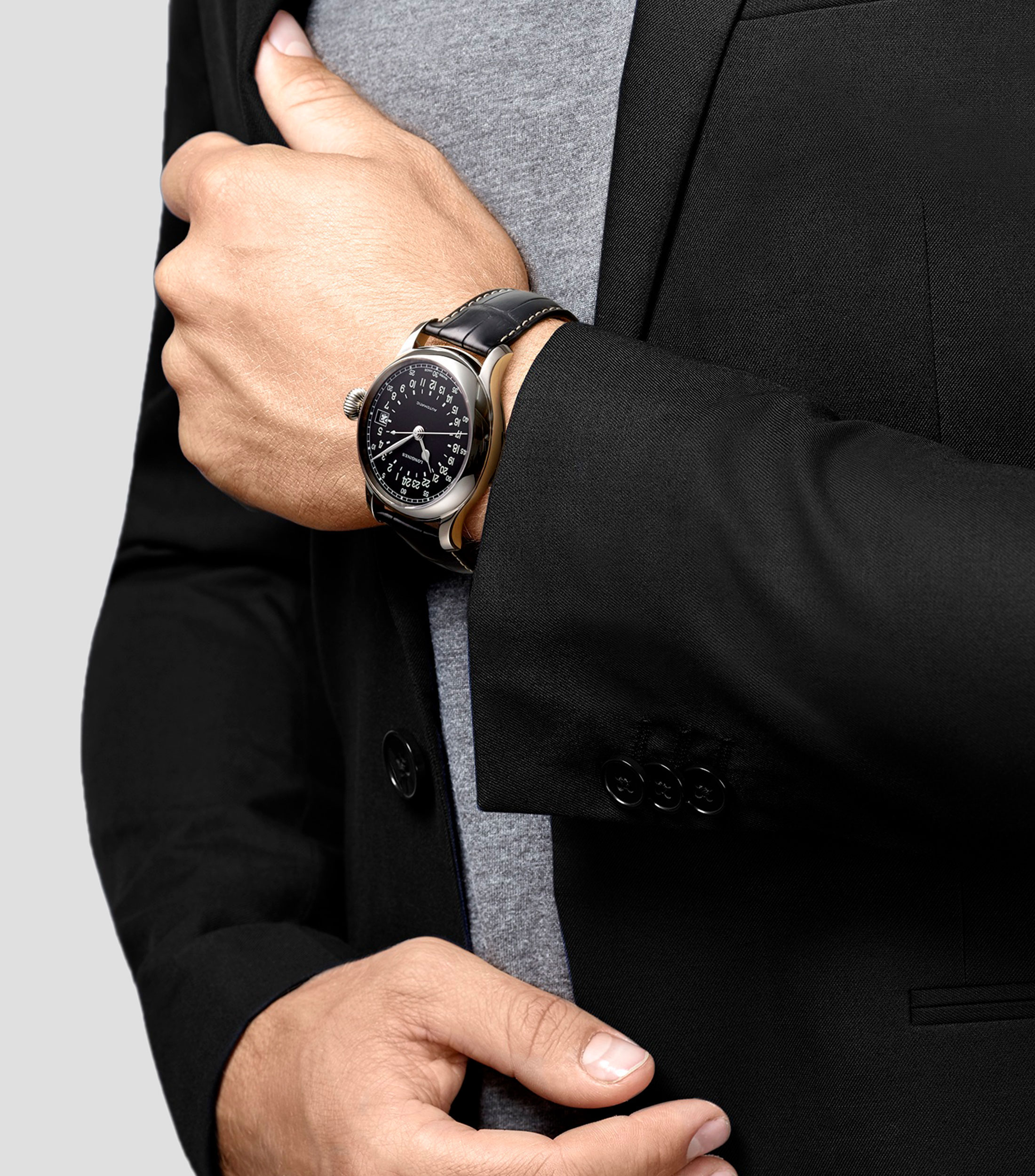 Reloj para hombre Avigation Deportivo, Plateado