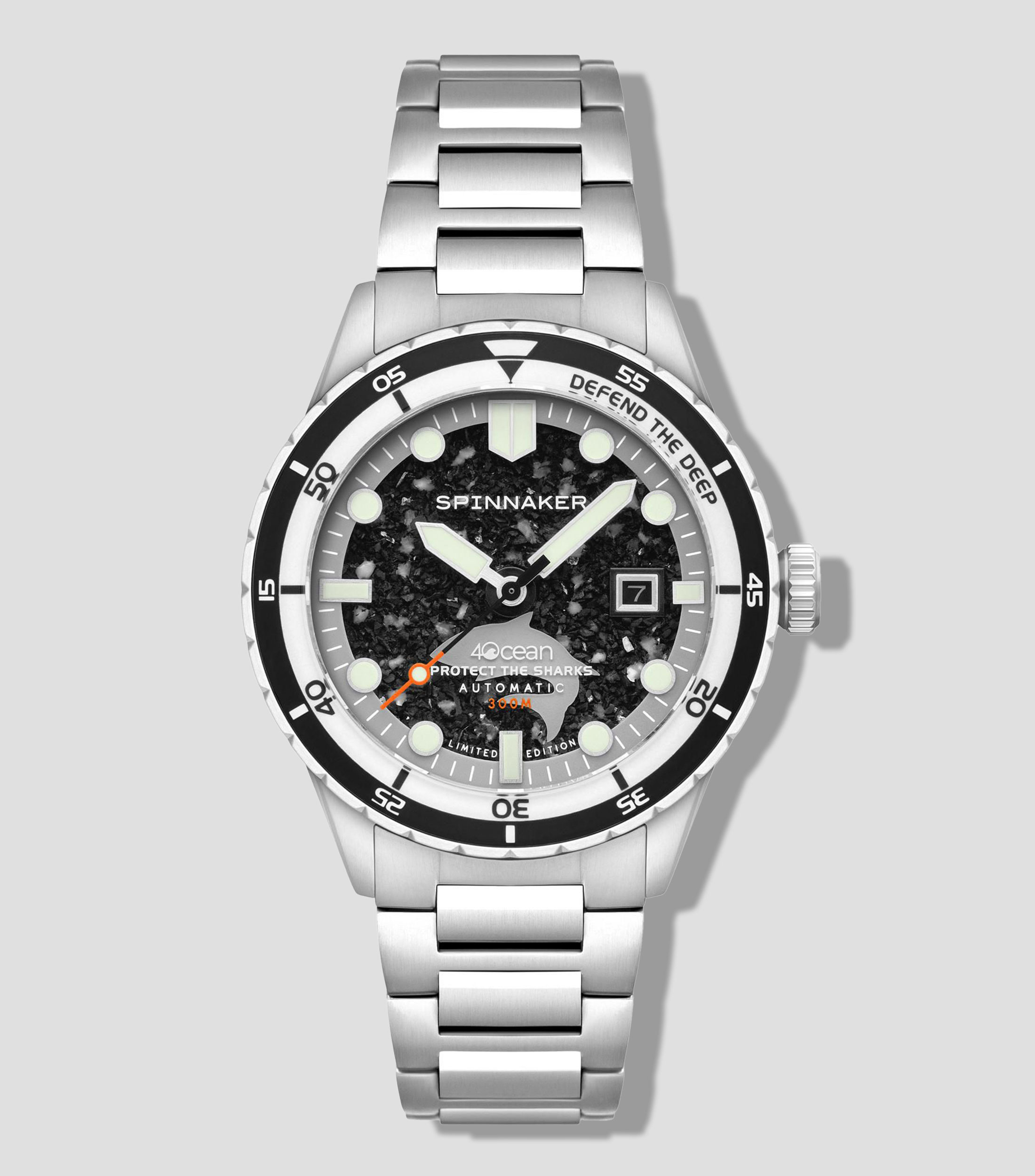 Reloj para Hombre 4ocean Protect The Sharks casual, Plateado