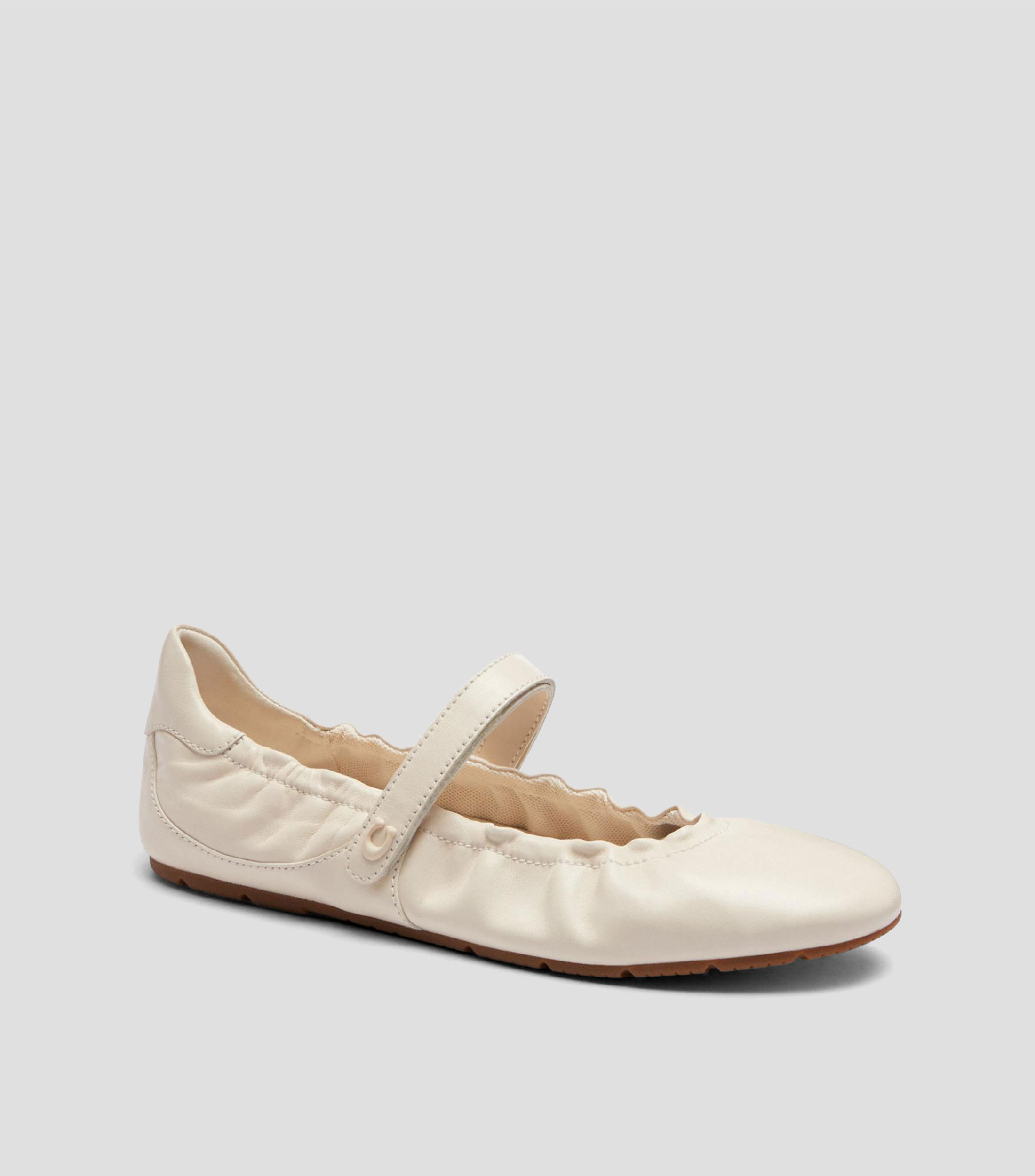 Flats en cuero lisos Mujer
