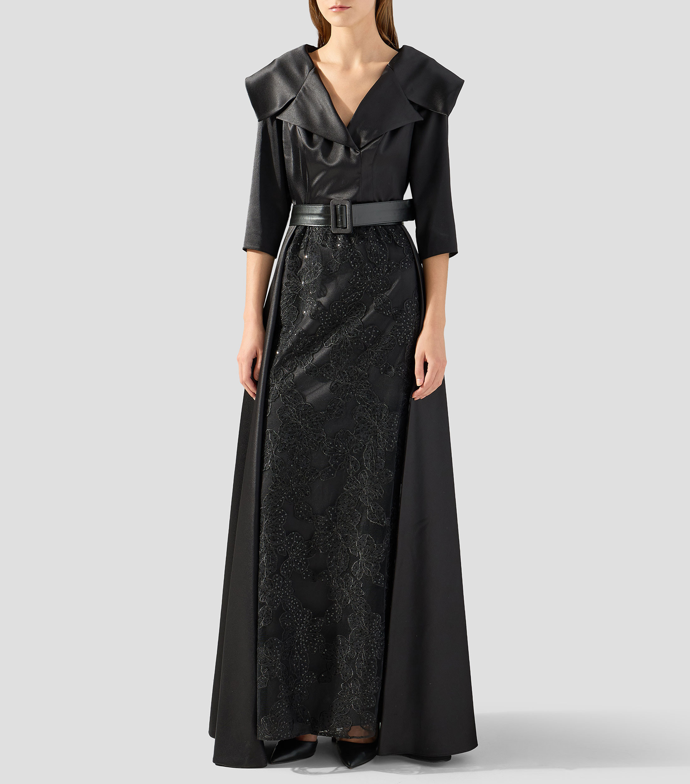 Vestido de fiesta largo sólido Mujer