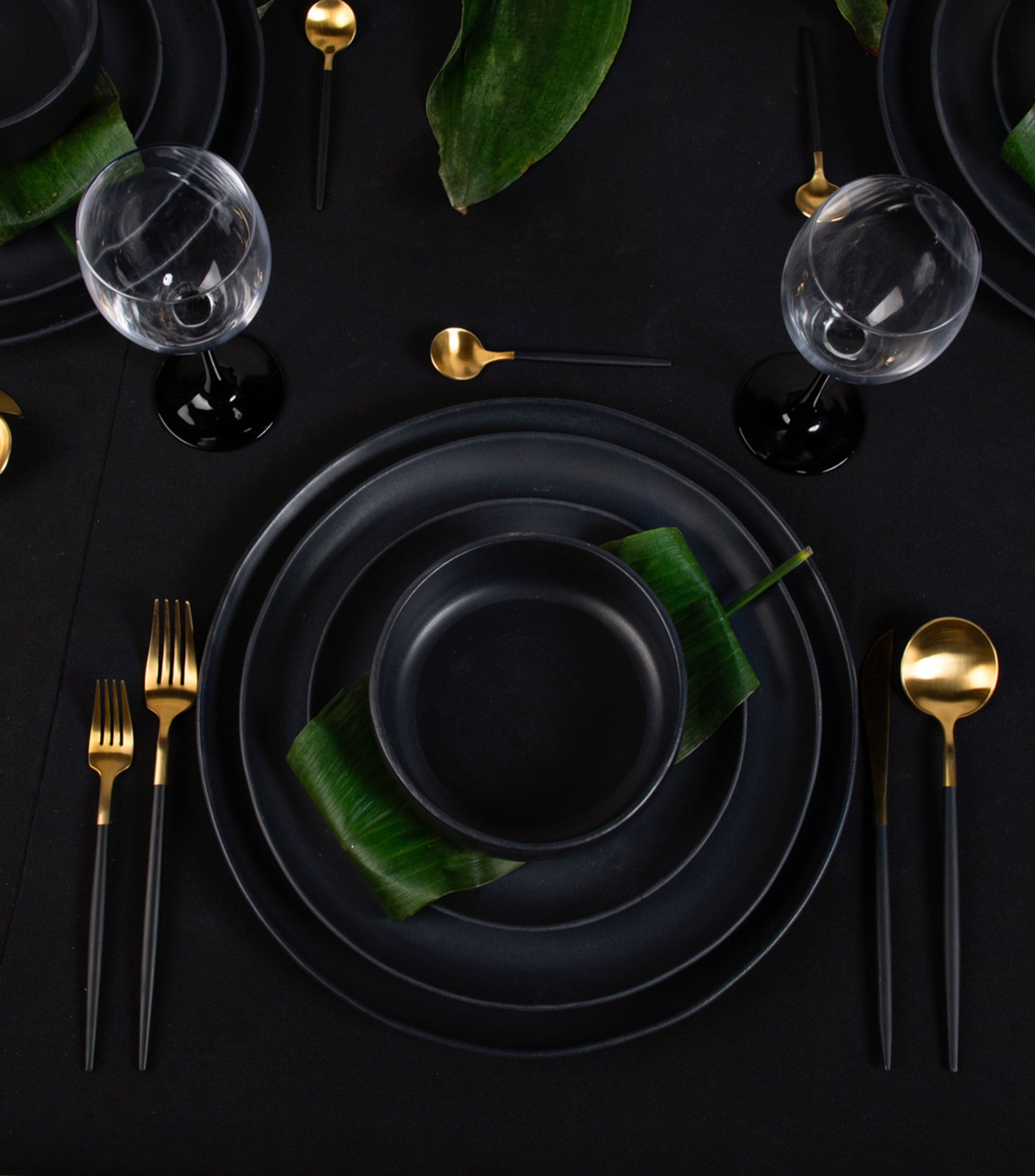 Plato para taza espresso Neo negro
