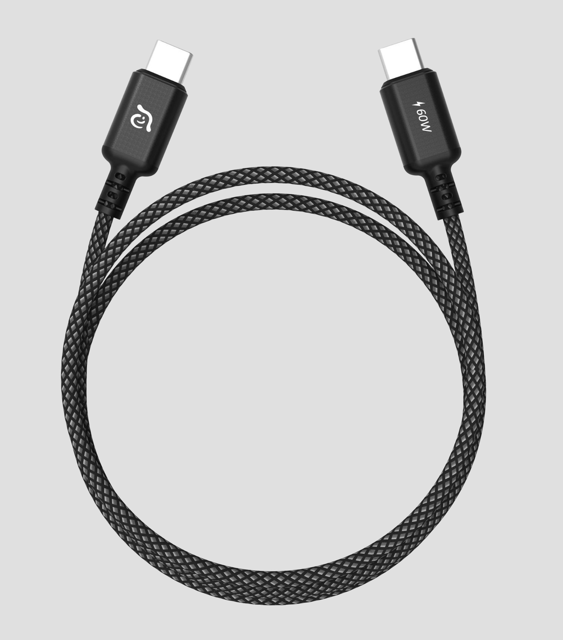 Cable USB Casa S120 trenzado Negro