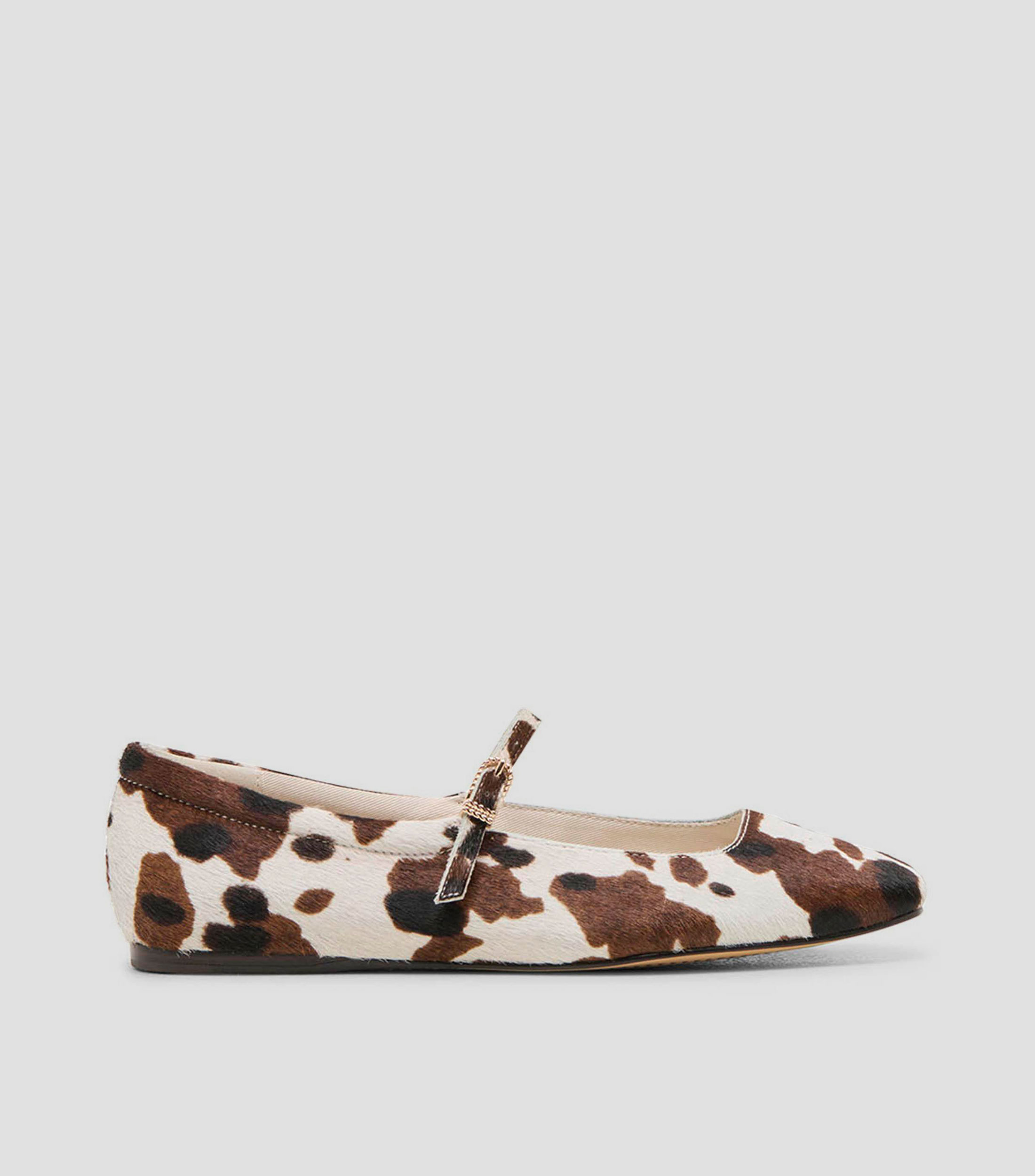 Flats Reyes con animalprint y hebilla Mujer